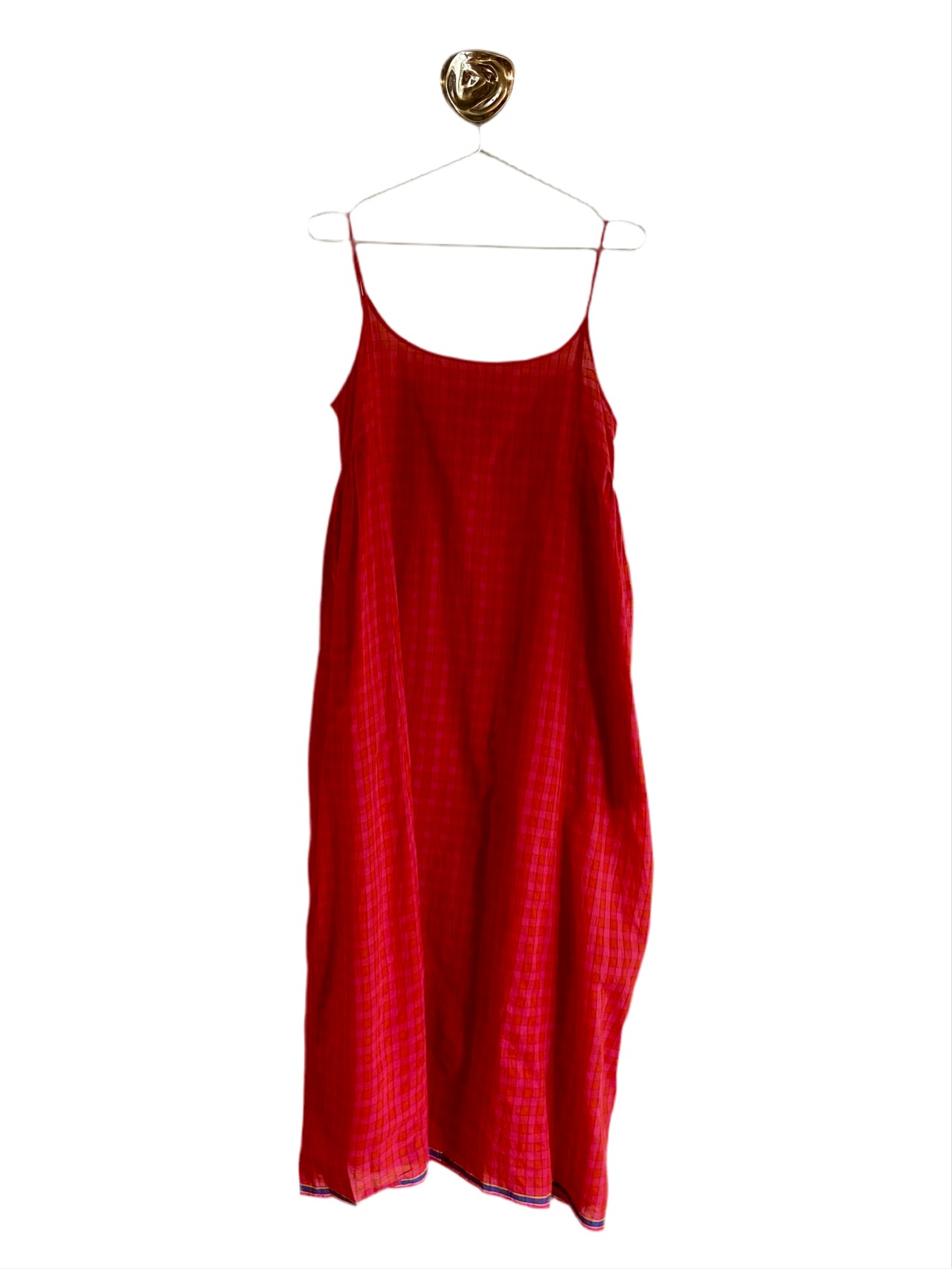 Red Gingham slip dress