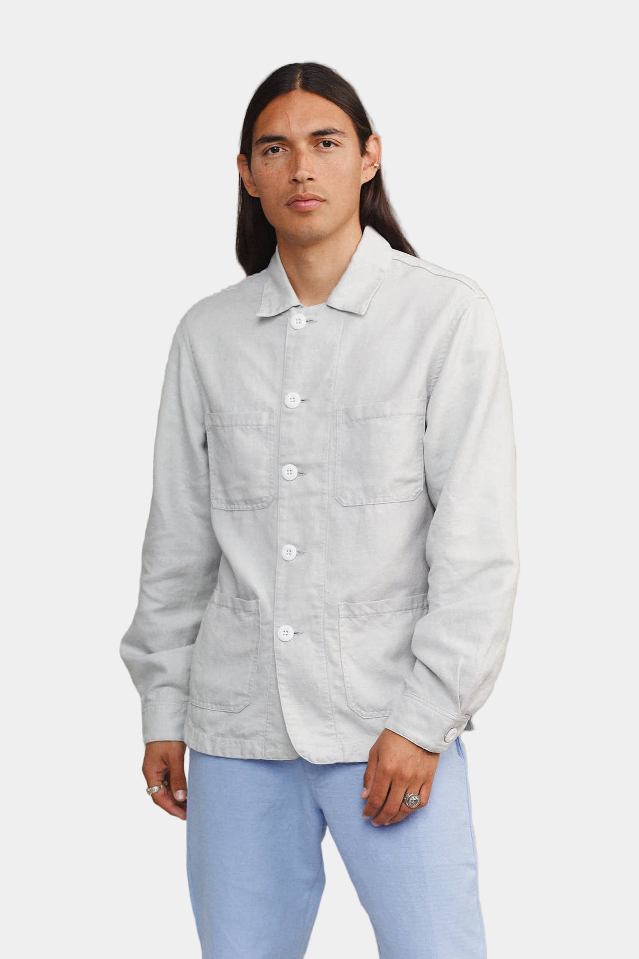 Striped shirt on a white background