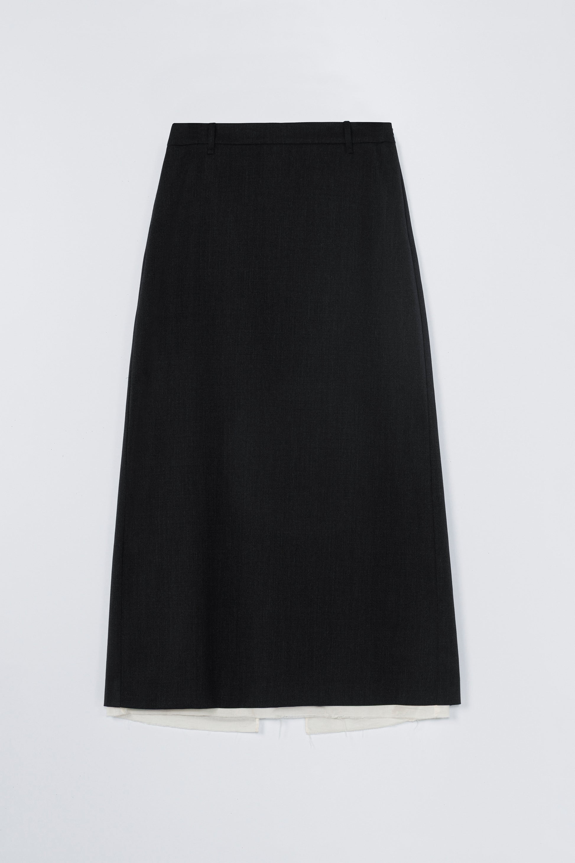 Black skirt on a white background