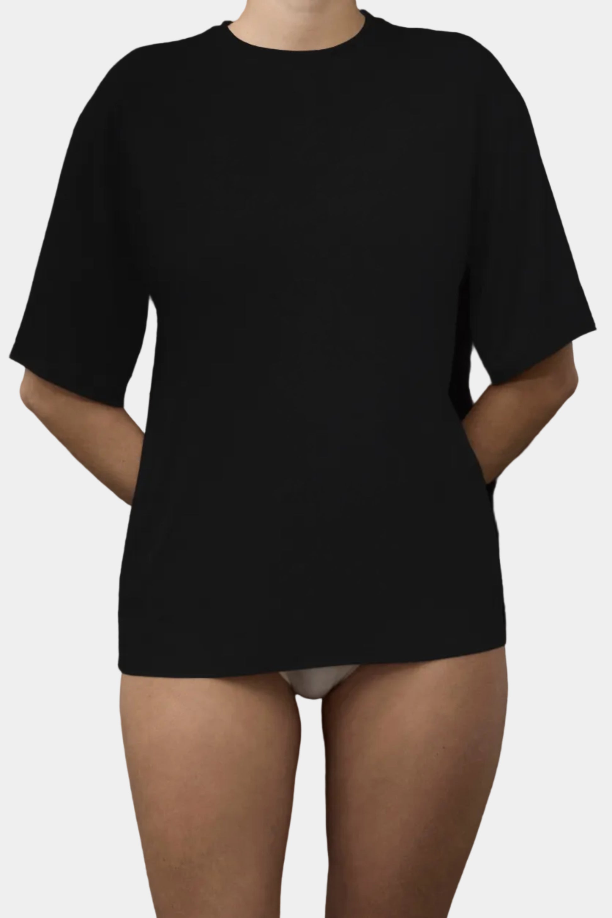 KYE Intimates Relaxed Tee in black bamboo jersey - East Coast General