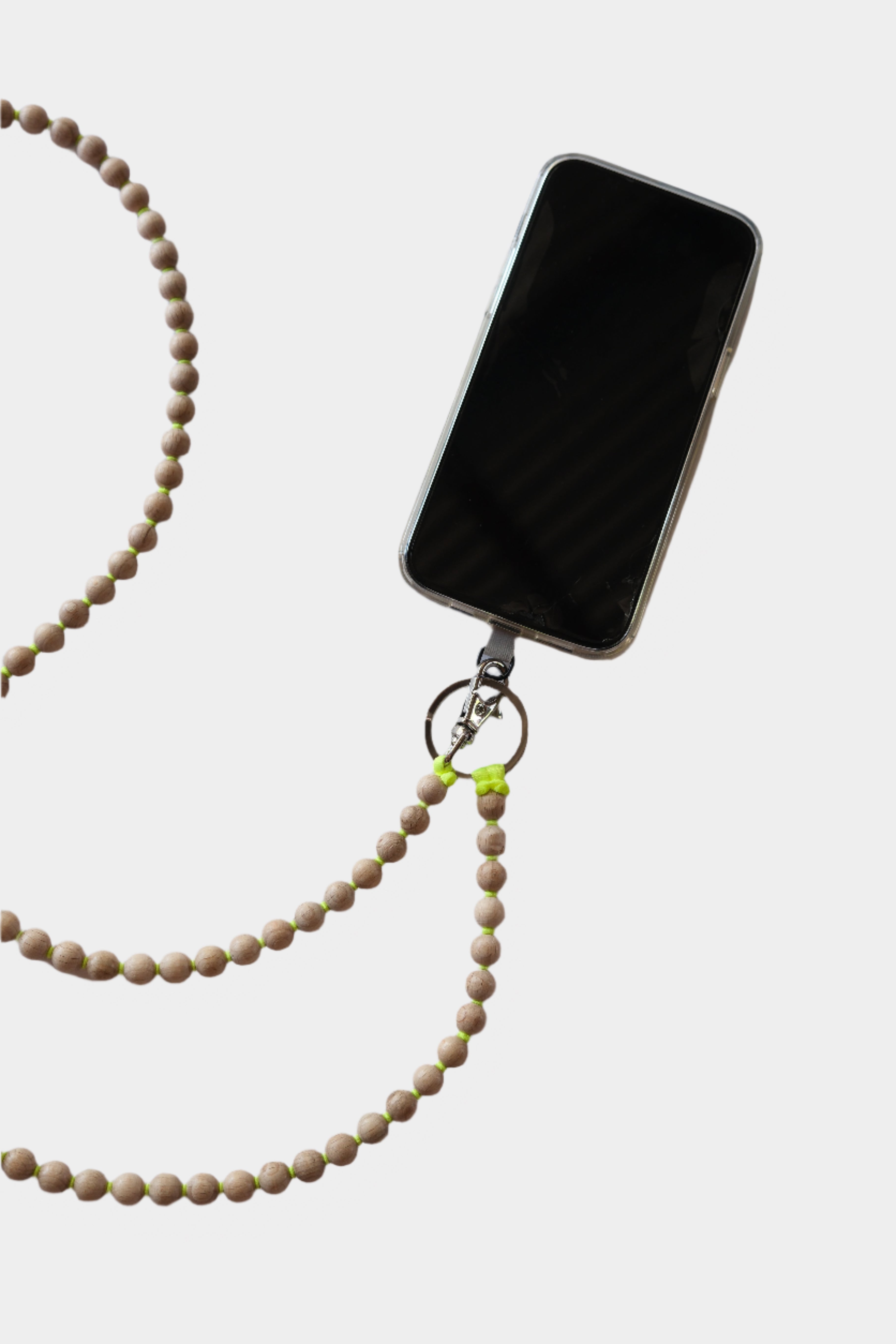 Ina Seifart natural with neon phone necklace chain