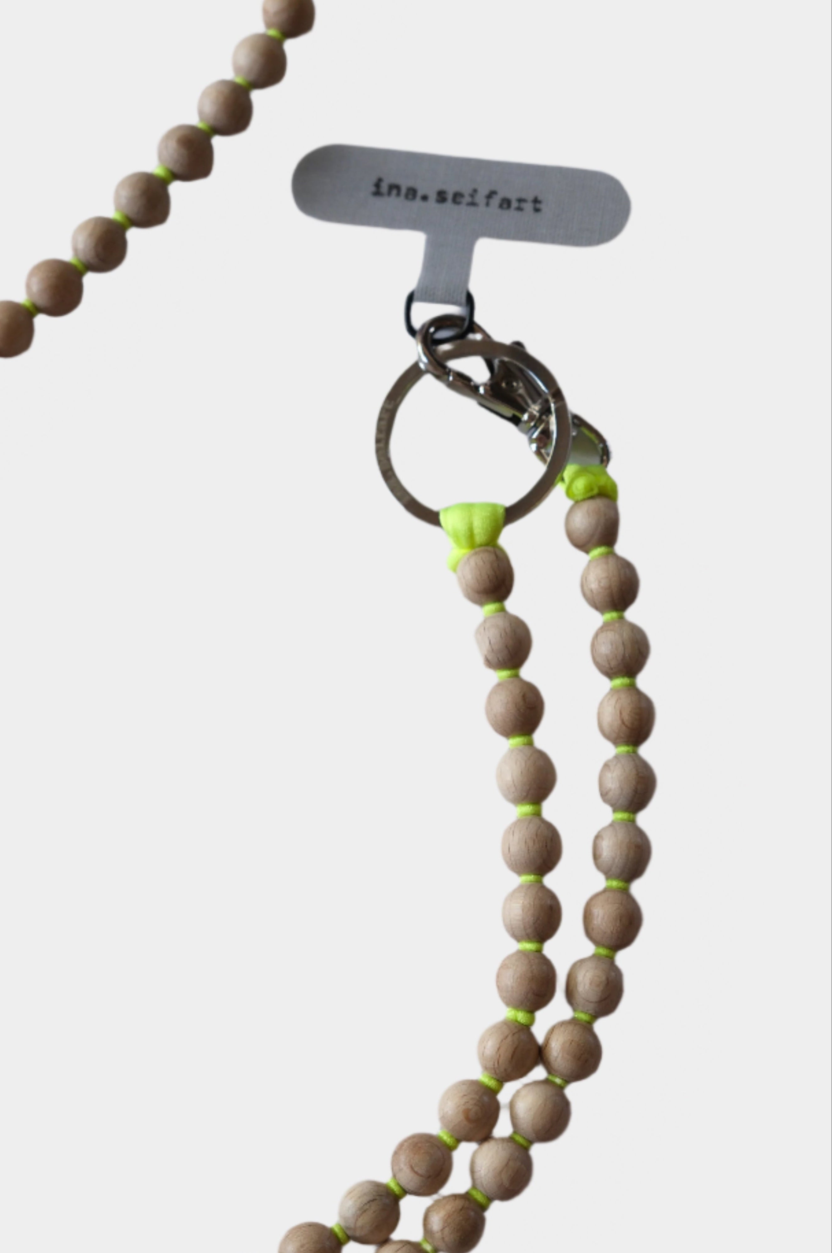 Ina Seifart natural with neon phone necklace chain