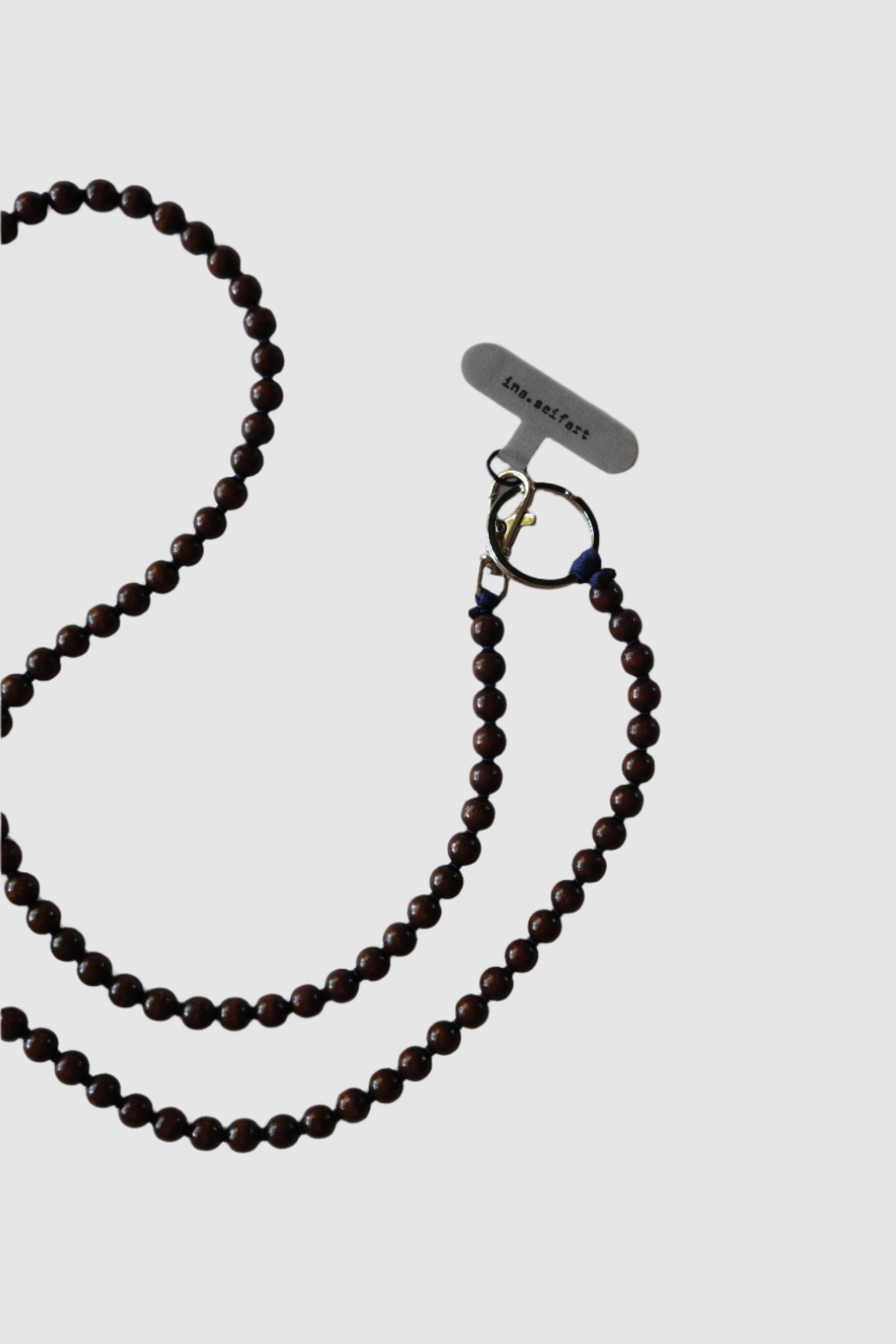 ina seifart phone necklace brown and blue