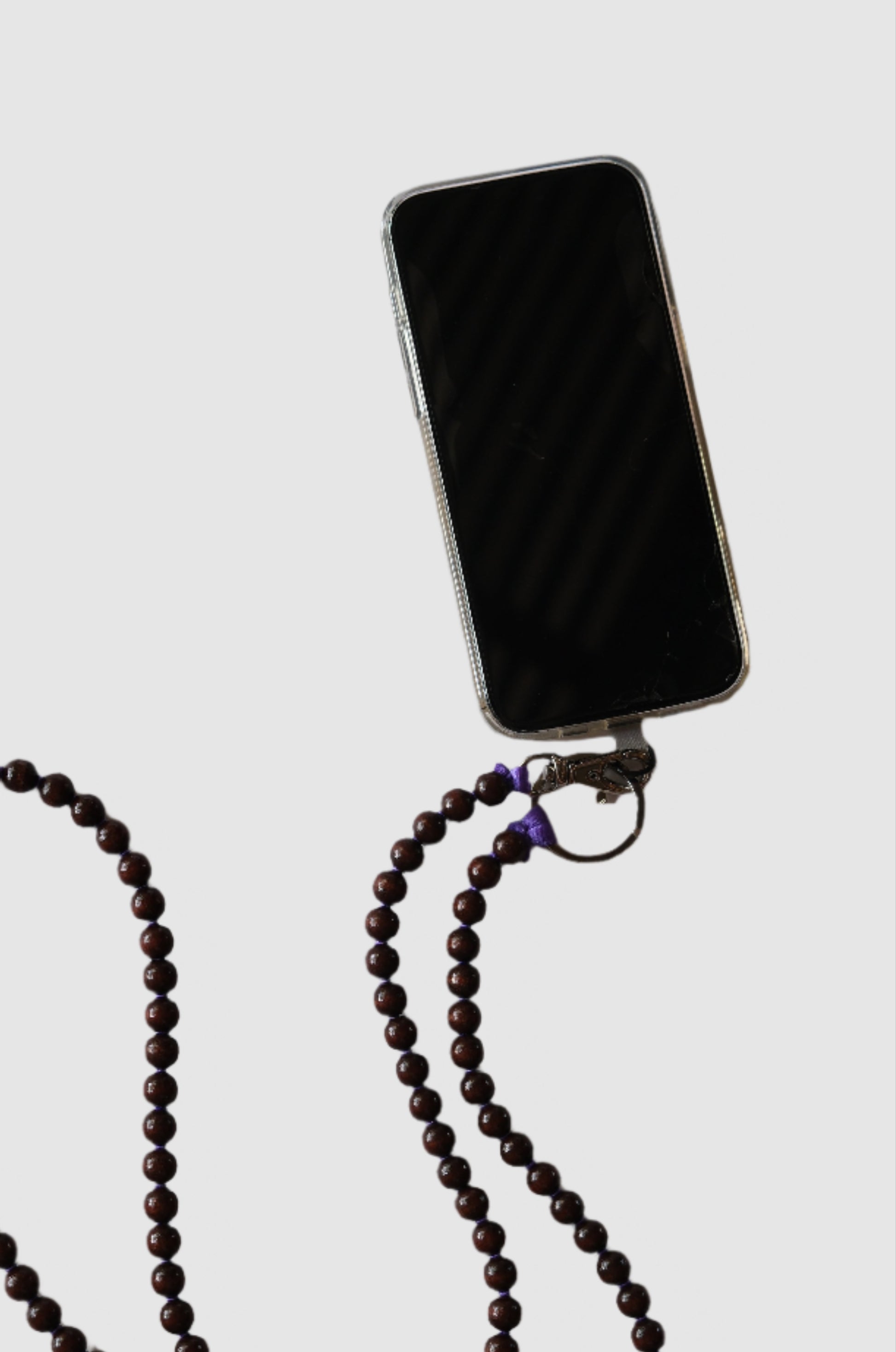 Ina Seifart phone necklace brown and purple
