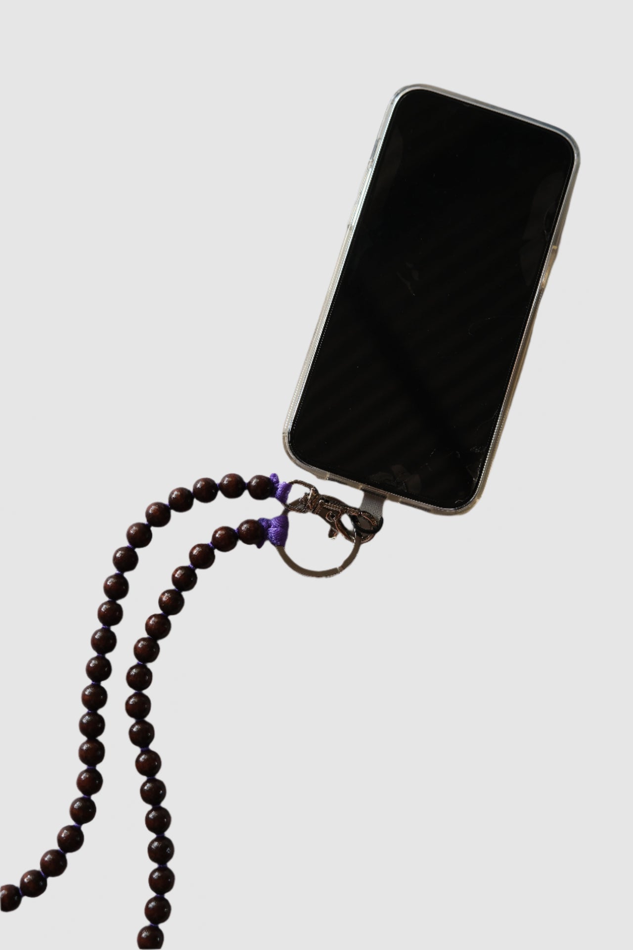 Ina Seifart phone necklace brown and purple