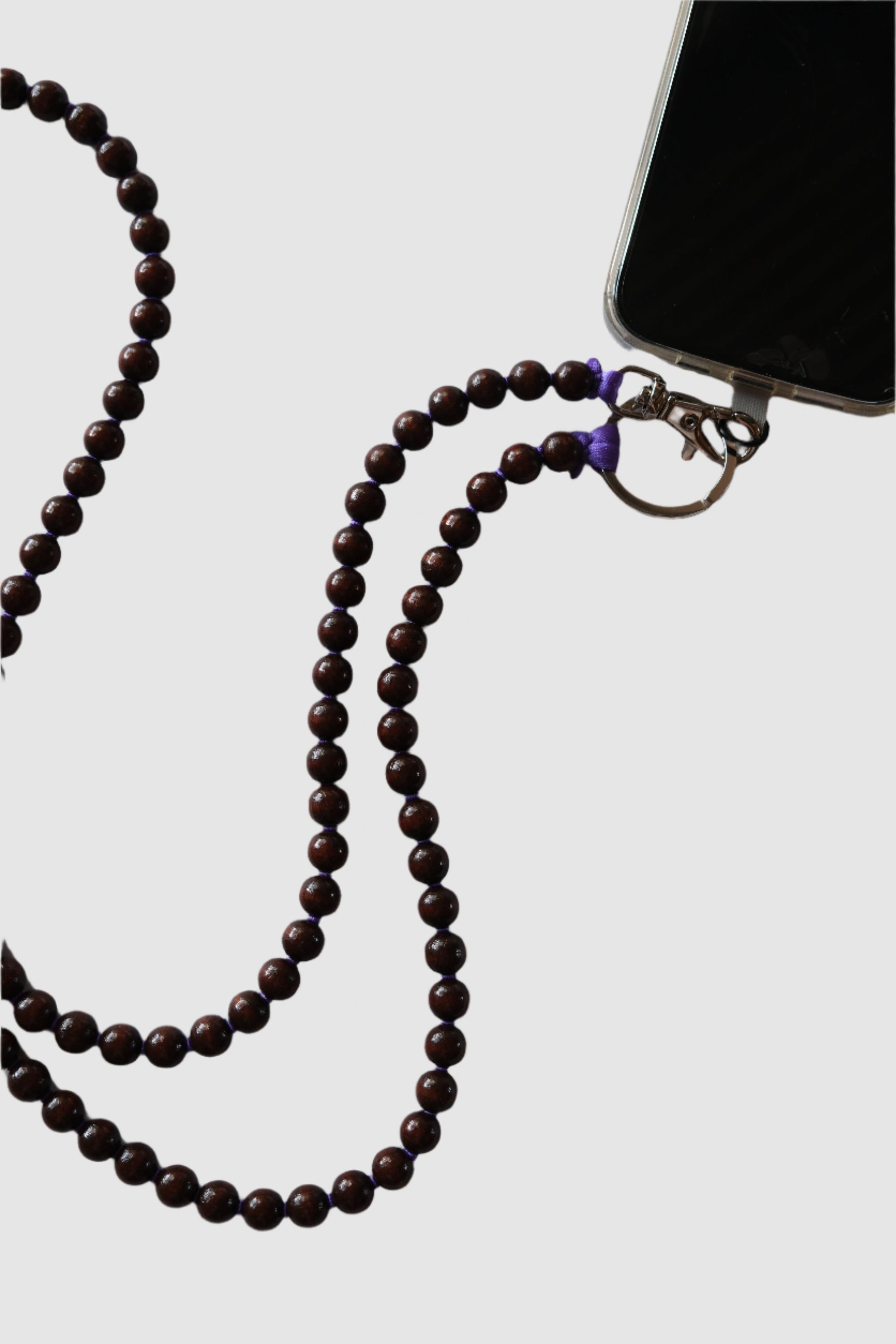 Ina Seifart phone necklace brown and purple