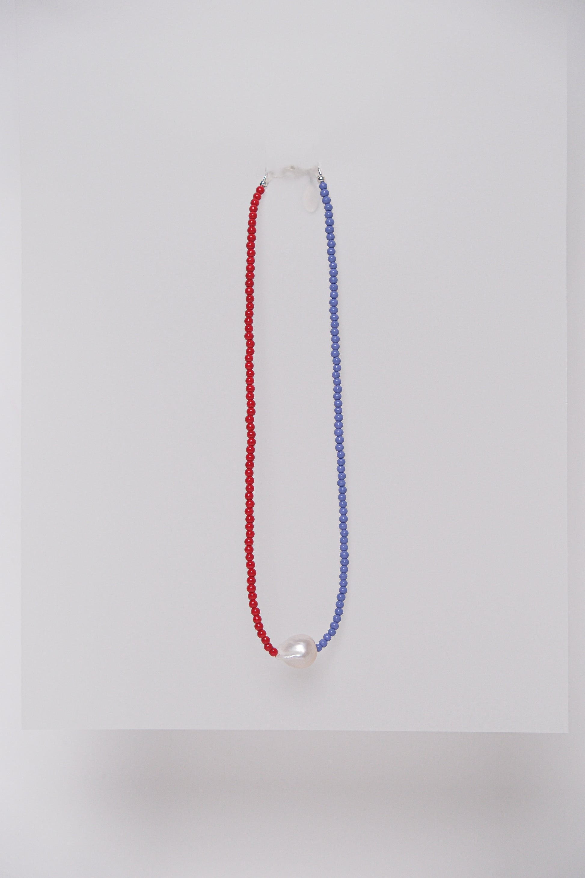 No. 14 Necklace - Lavender/Red