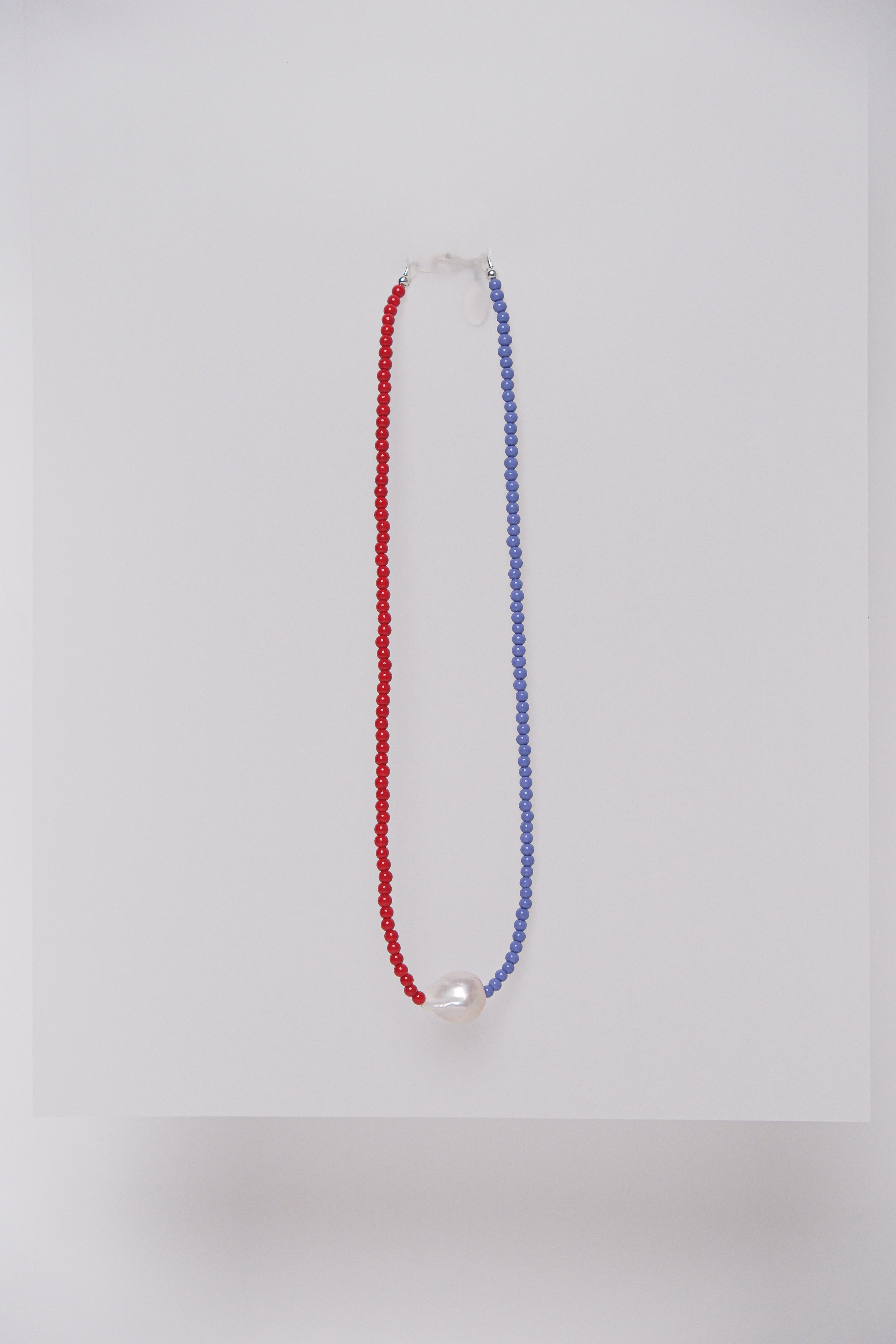 No. 14 Necklace - Lavender/Red