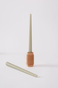 Dinner taper candle  - Mint