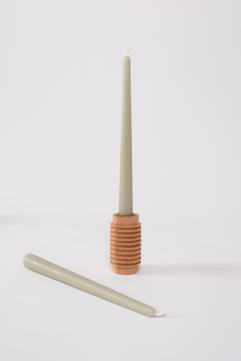 Dinner taper candle  - Mint