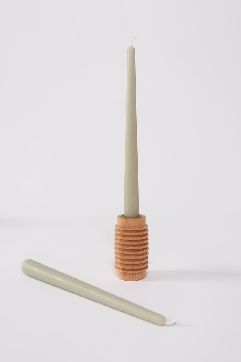 Dinner taper candle  - Mint