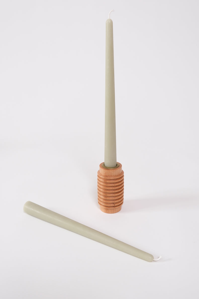 Dinner taper candle  - Mint