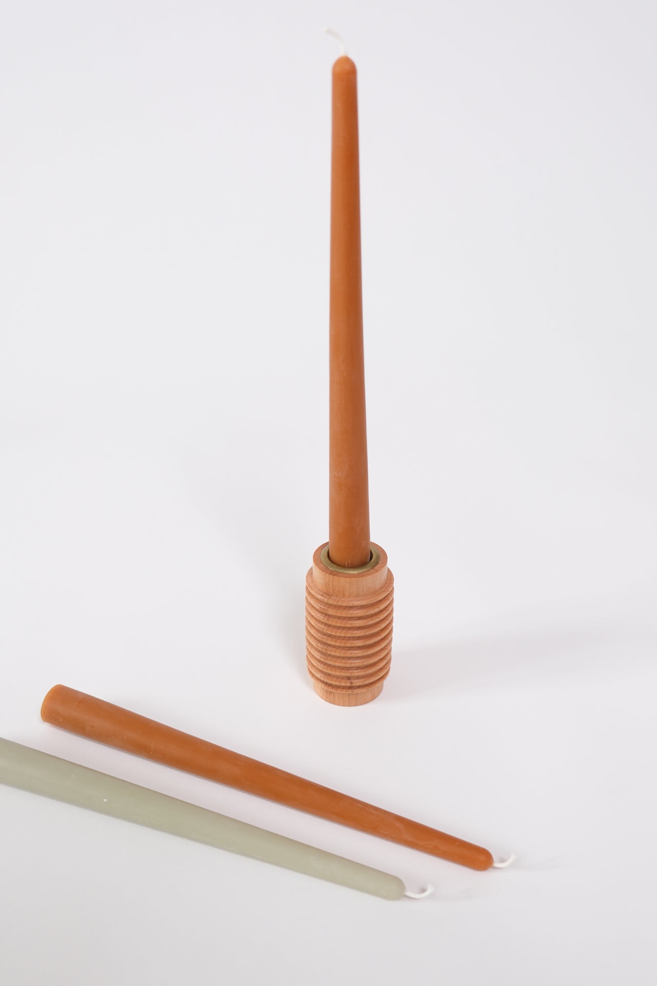 Dinner taper candle - Caramel