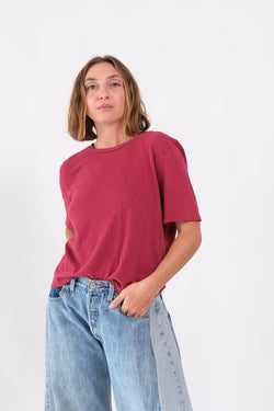 Silverlake Cropped tee - Cherry Red