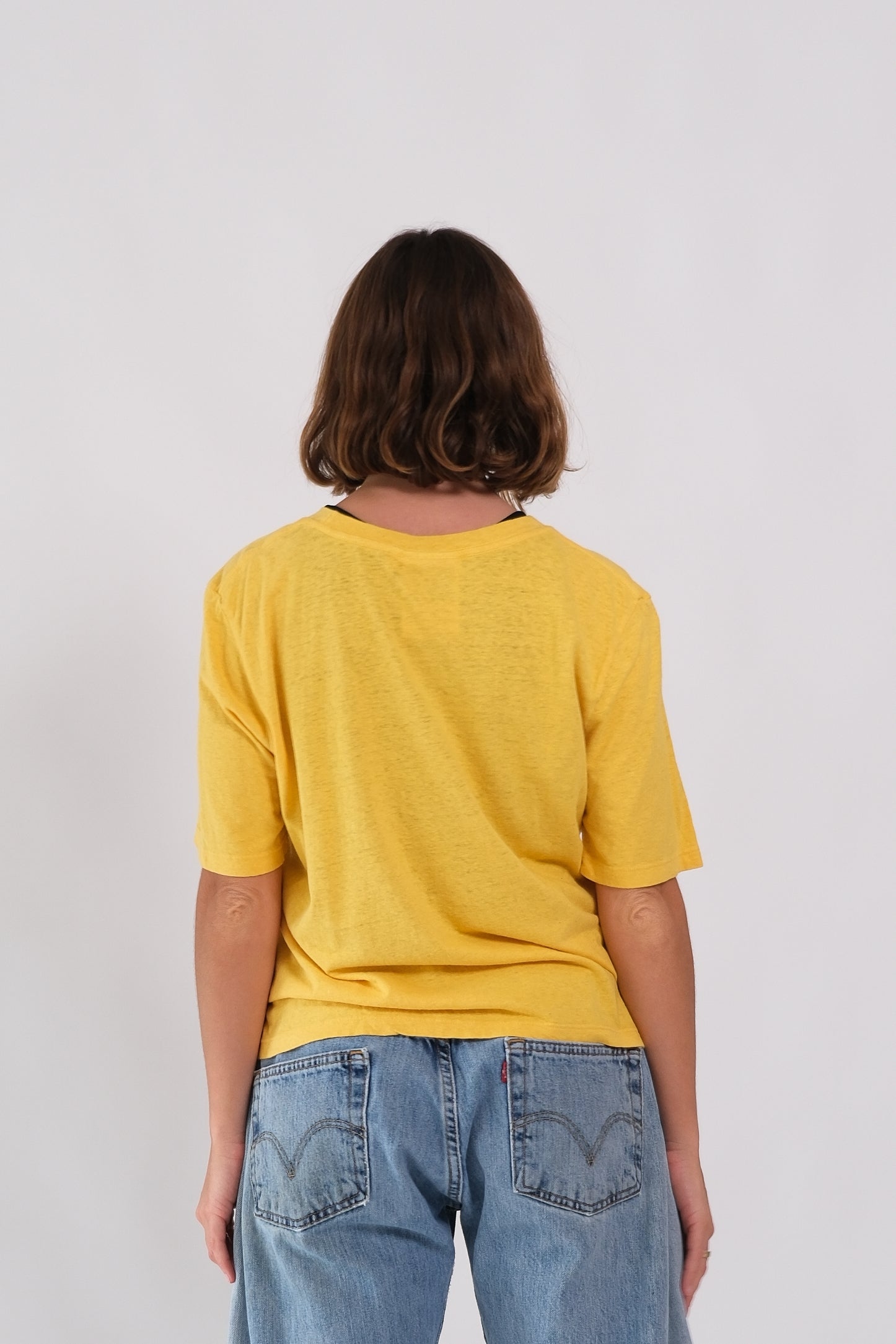 Silverlake cropped tee - Sunshine yellow