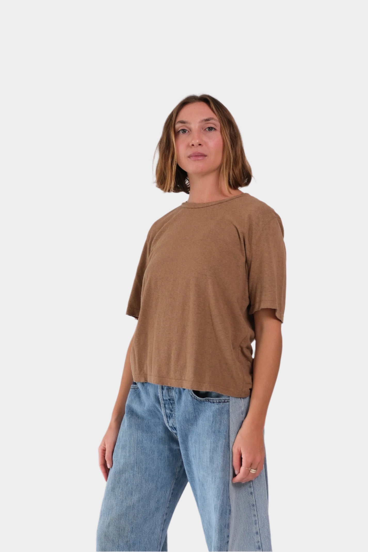 Silverlake cropped tee - Coyote