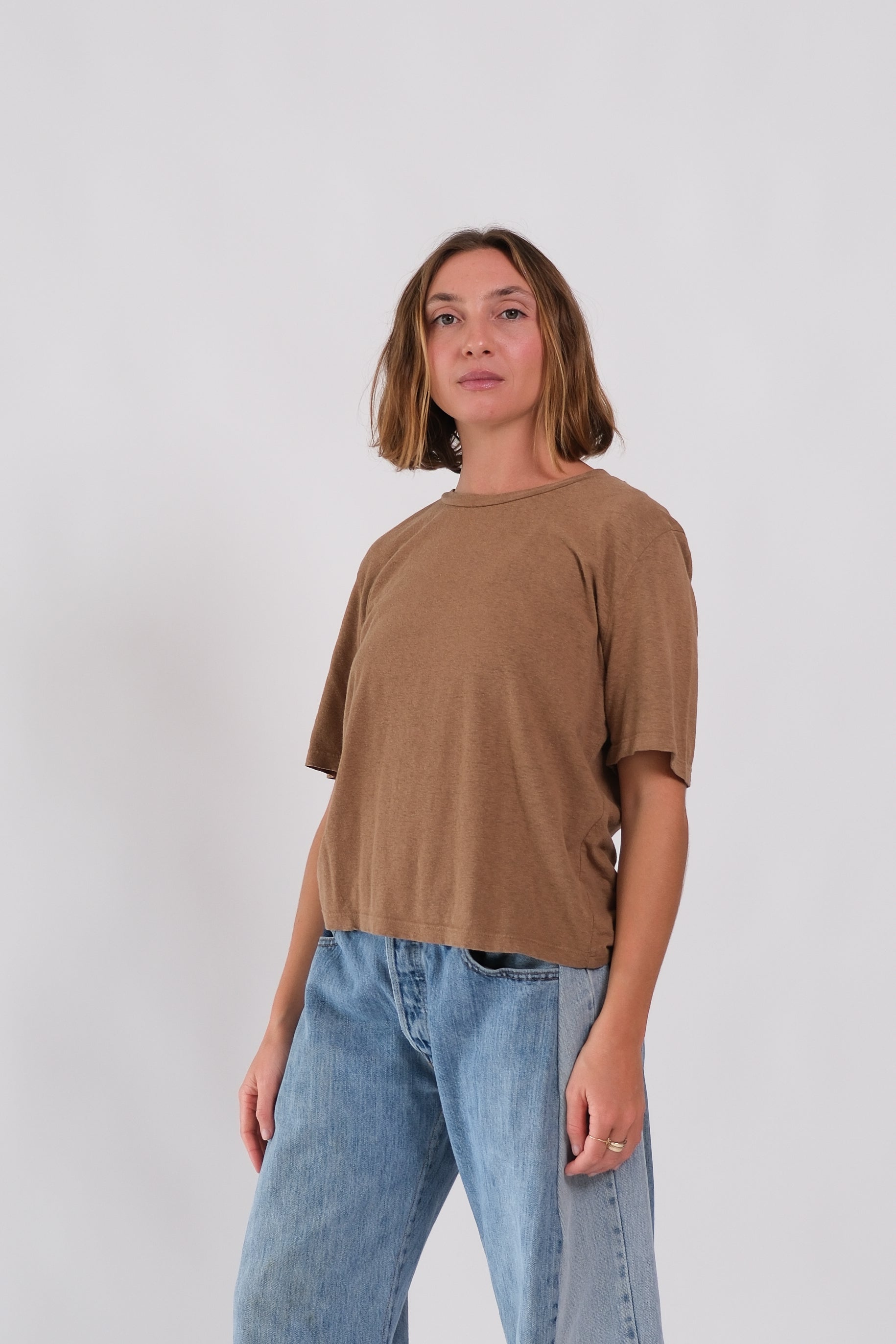 Silverlake cropped tee - Coyote