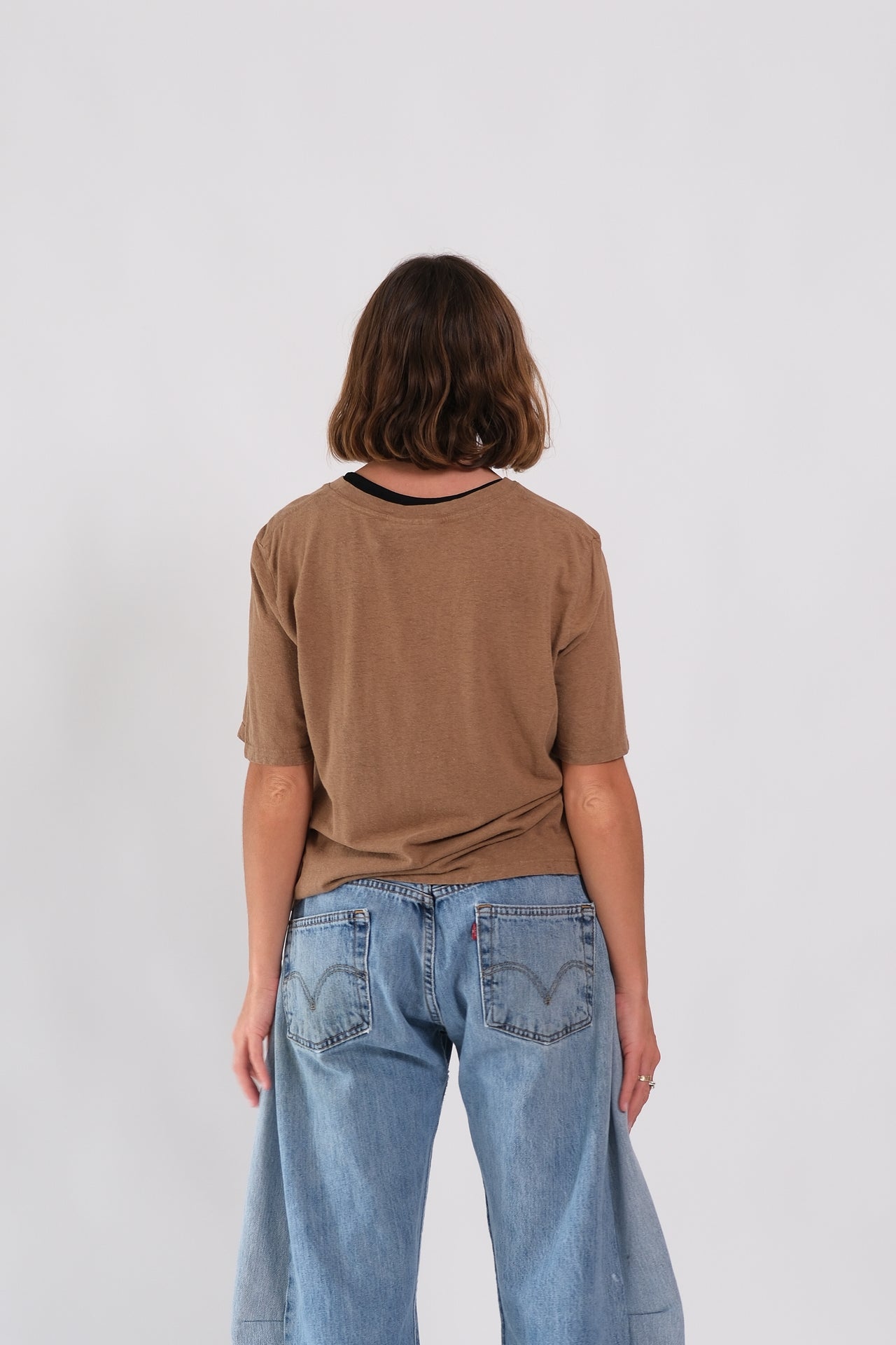 Silverlake cropped tee - Coyote