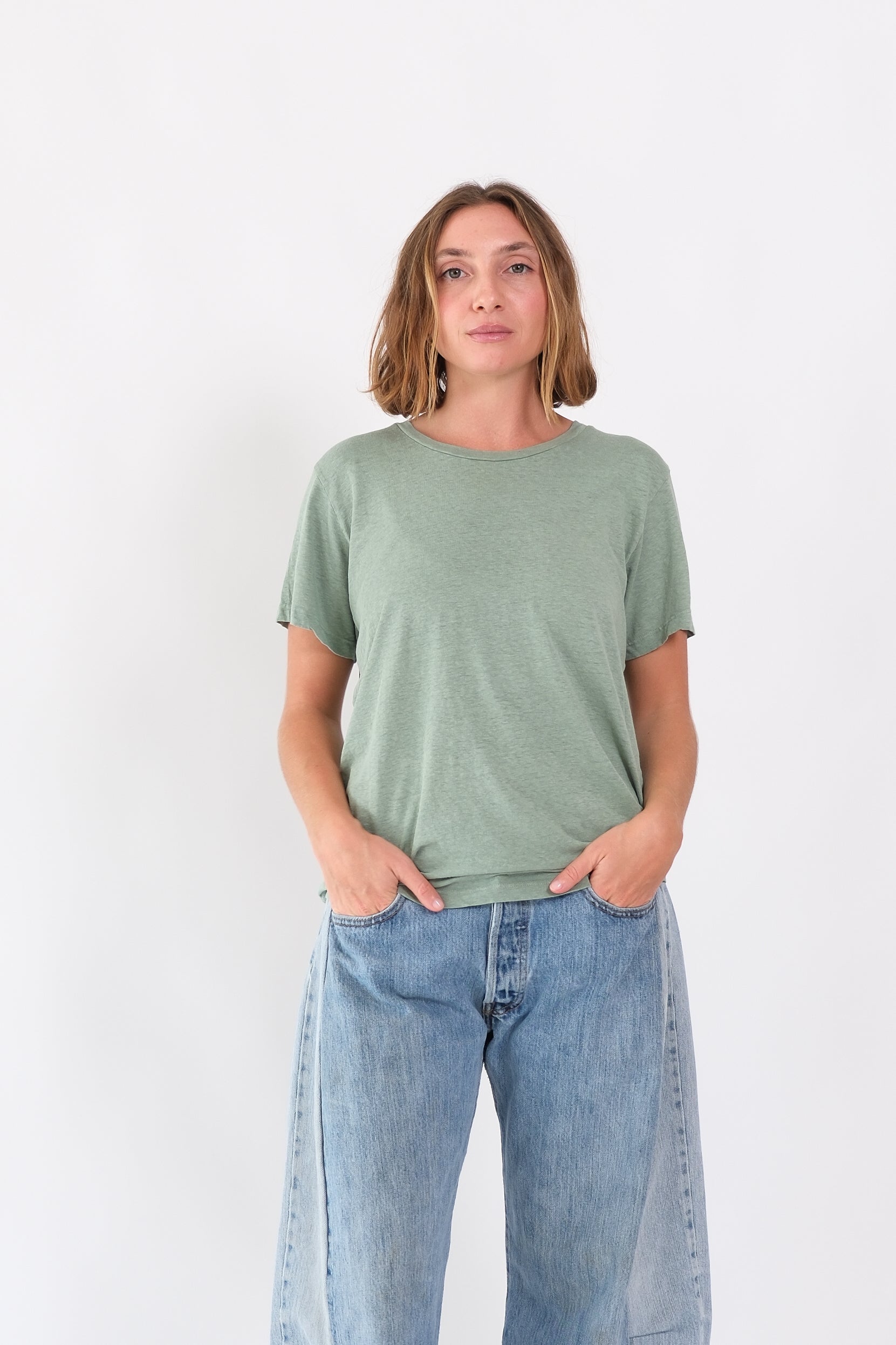 LOREL TEE - Sage Green