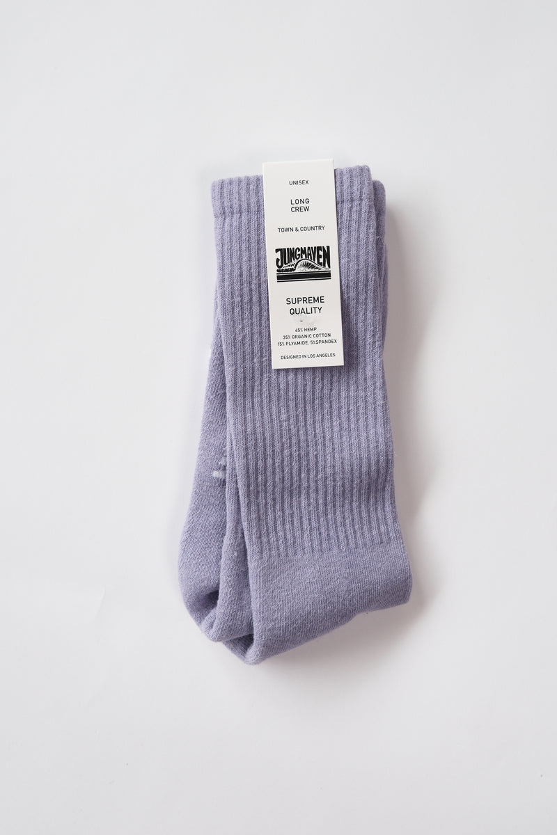 Hemp Crew Sock - Misty Lilac