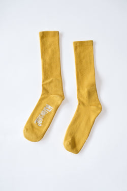 Hemp Crew Sock - Sunshine Yellow