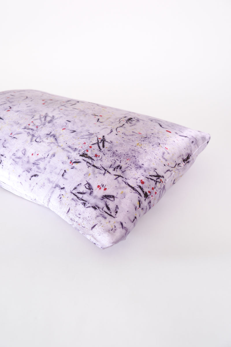 Silk Pillowcase - Abstract Purple