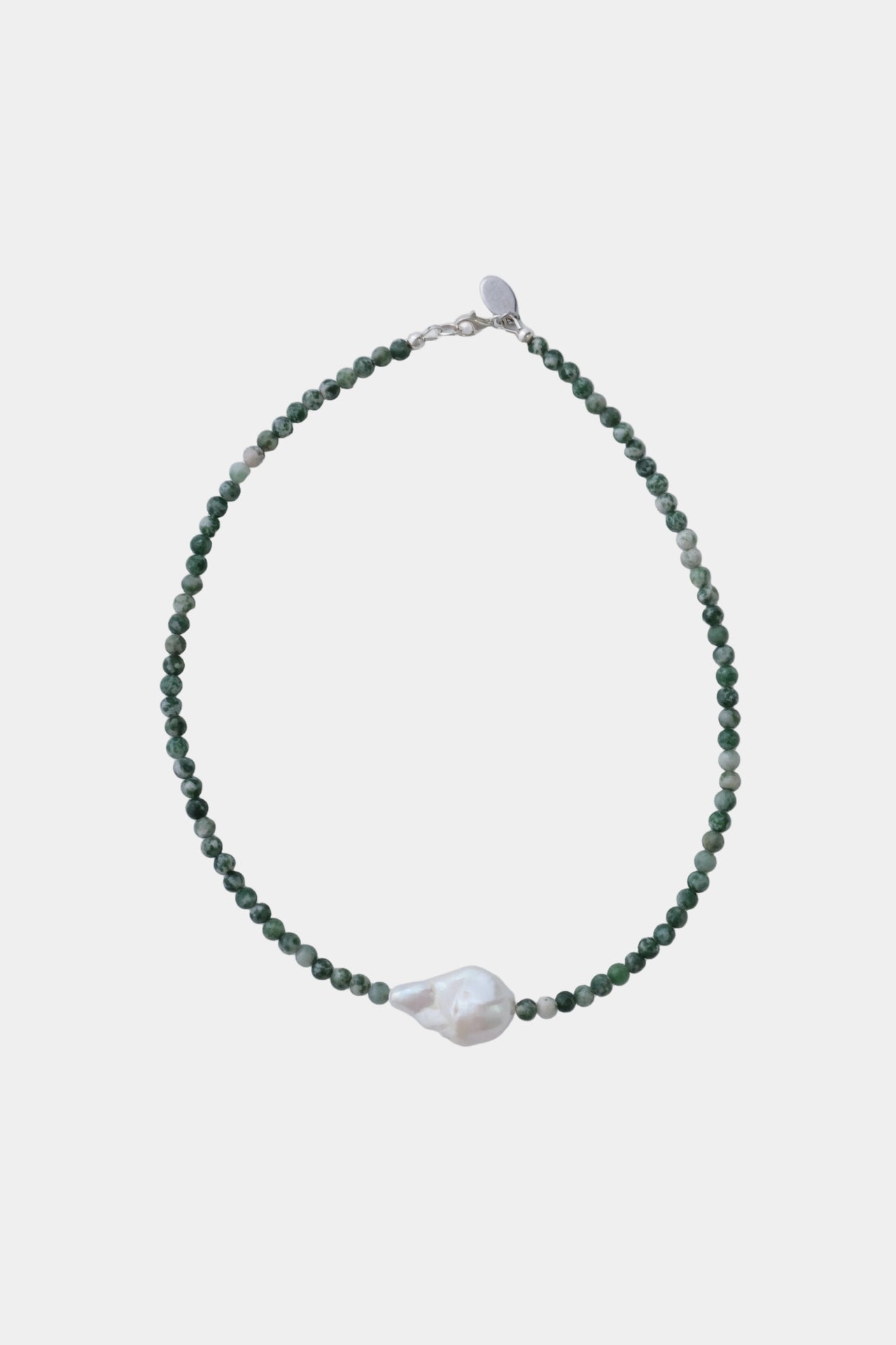 No. 14 Necklace - Green jasper