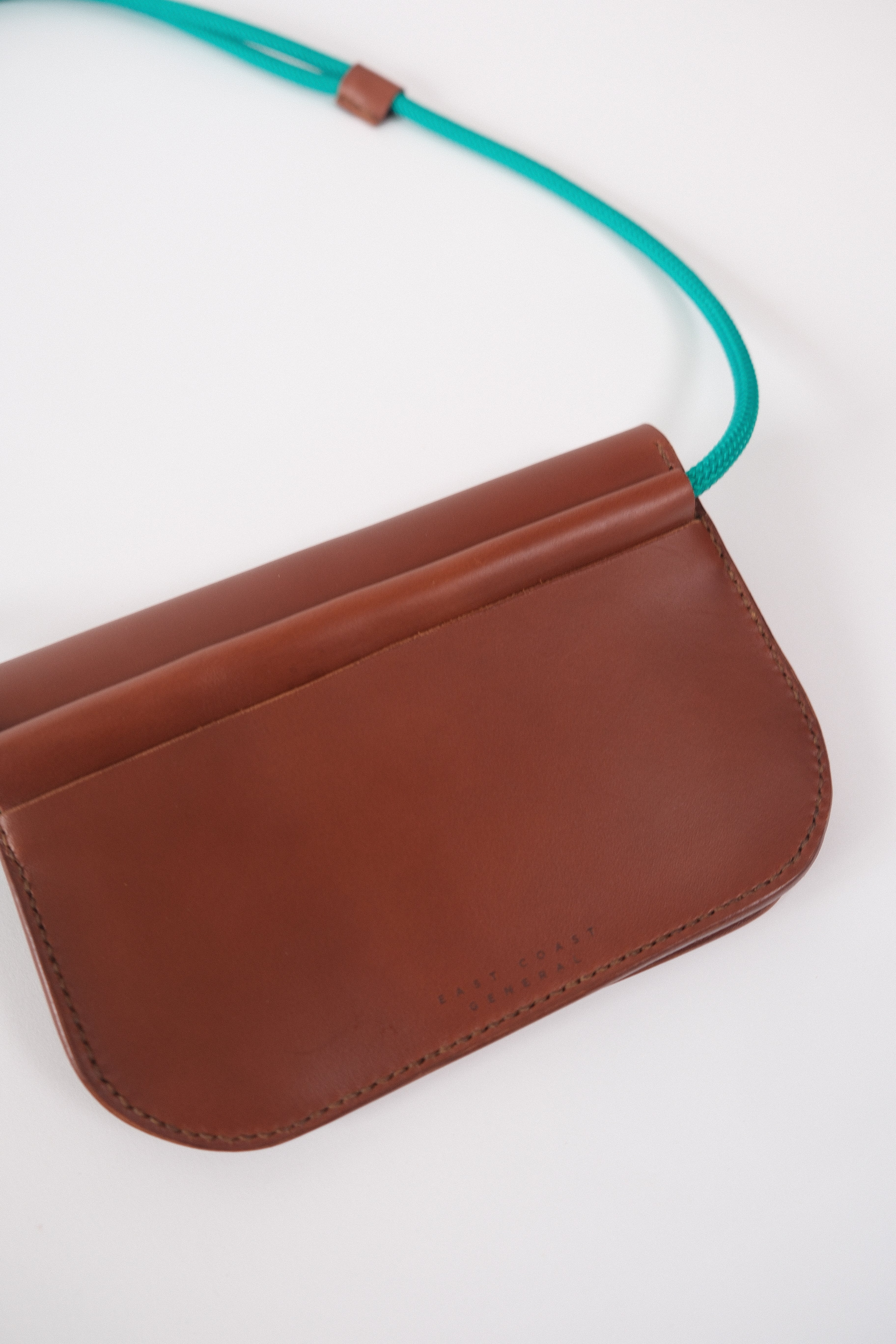 Cross Body Pouch - Brown/Teal