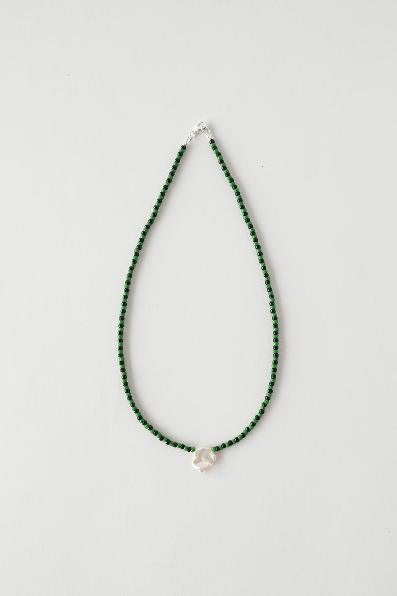 No.11  Necklace - Green/Black