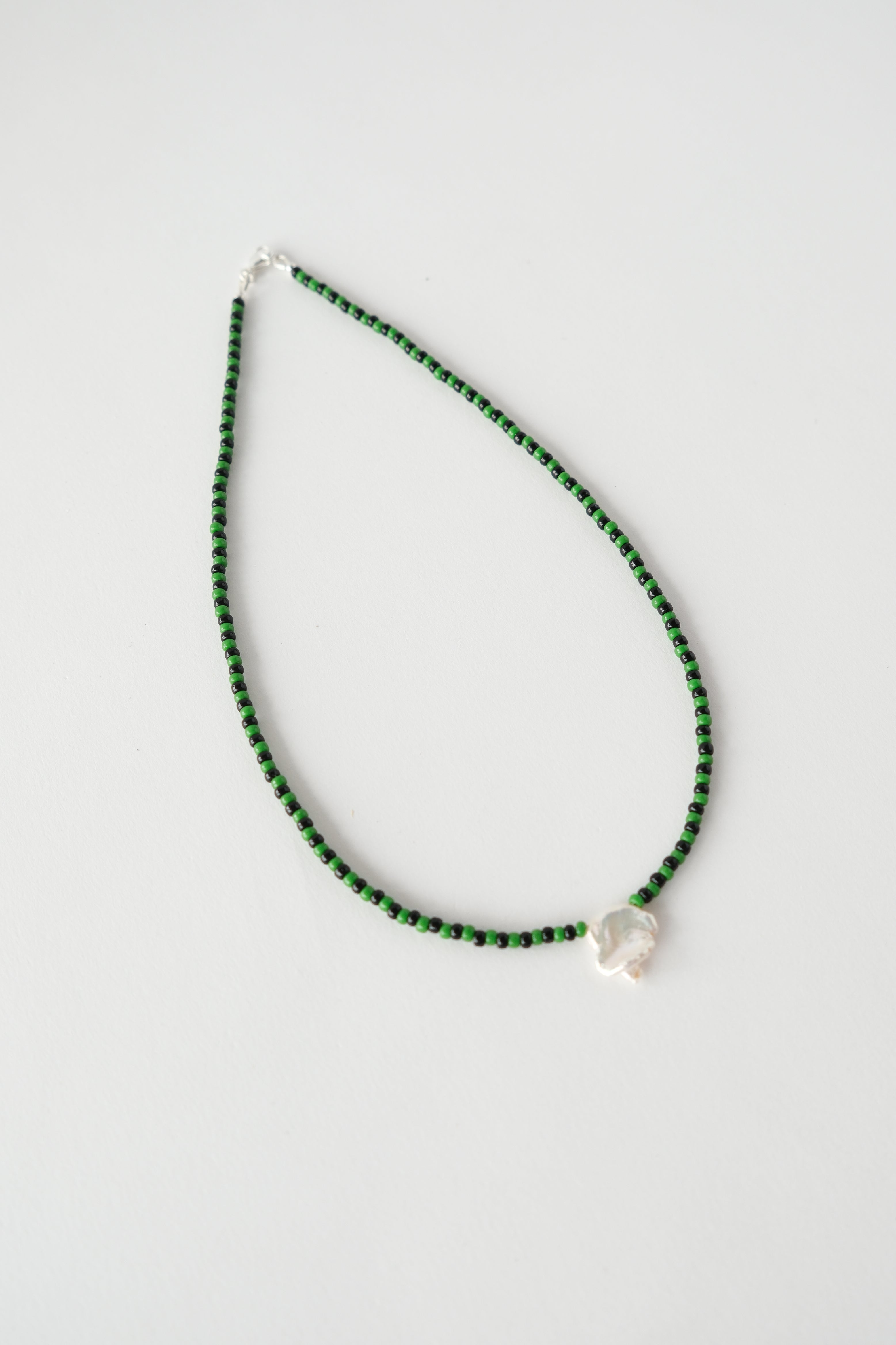 No.11 Necklace - Green/Black