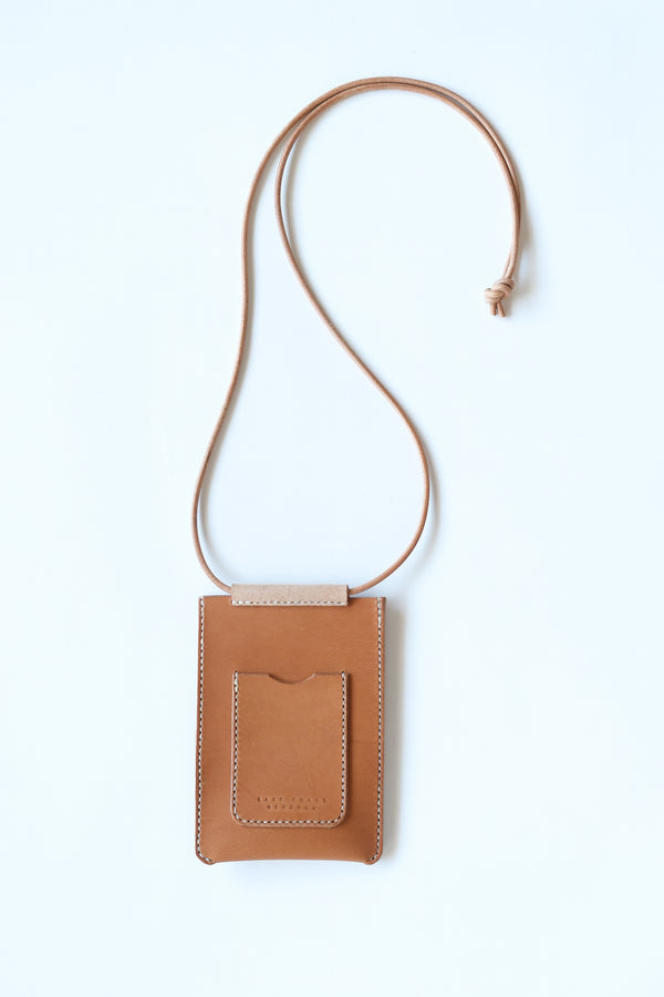 Leather Phone Sling - Tan