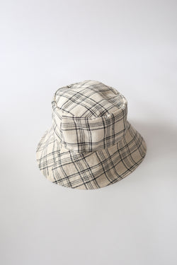 Checked Bucket hat