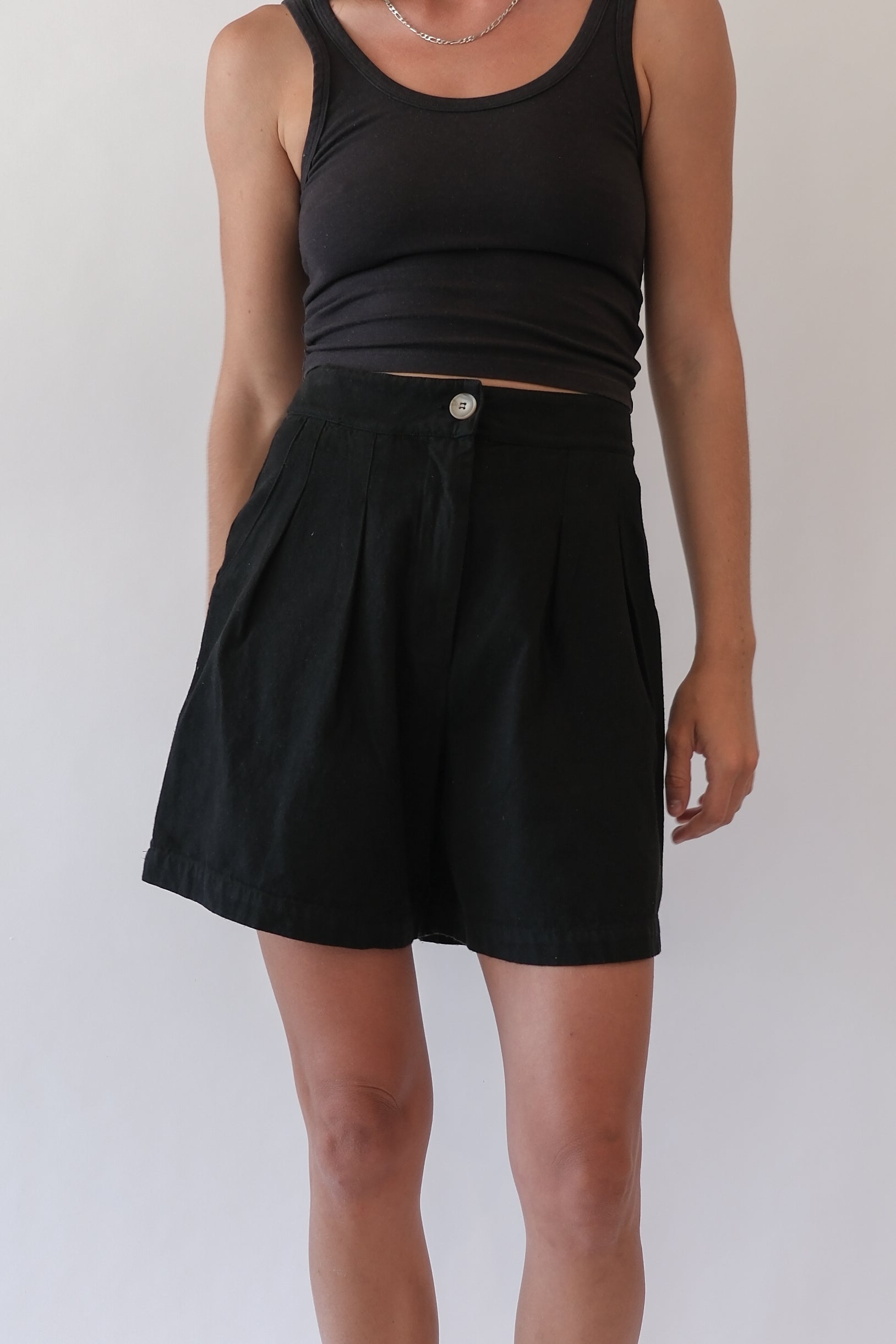 No 3 Short - Black Canvas