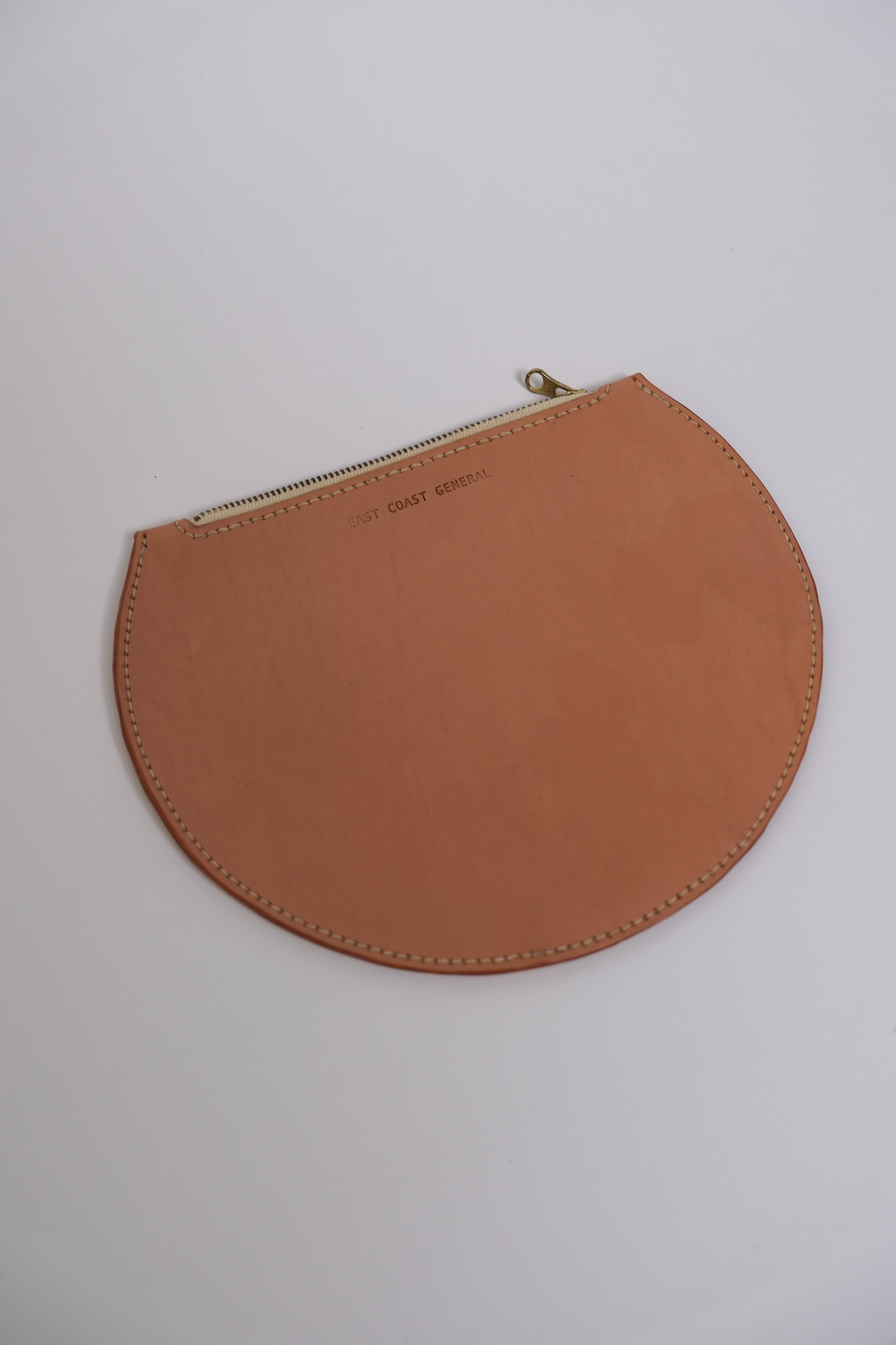 Circle Zip Pouch - Natural