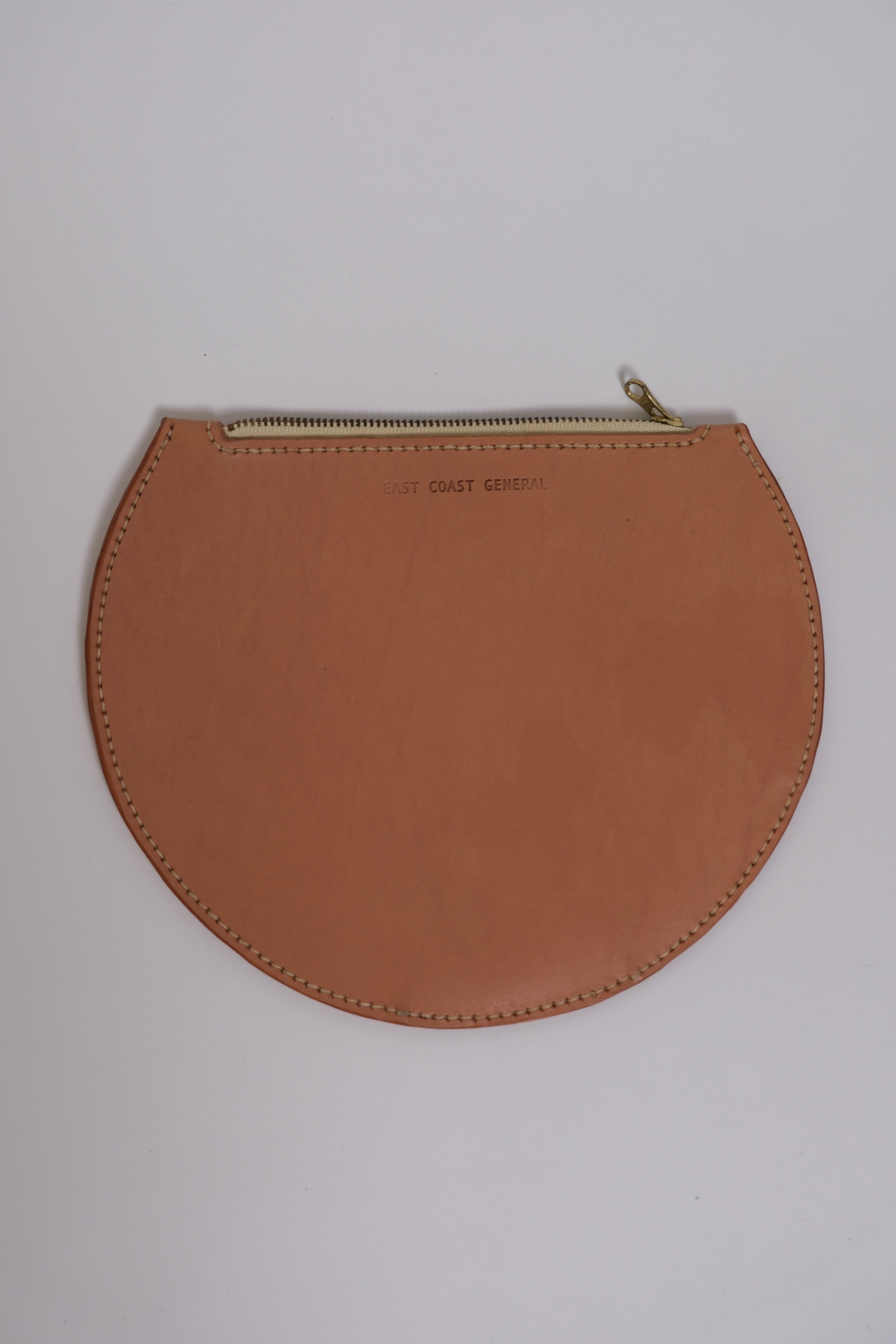 Circle Zip Pouch - Natural