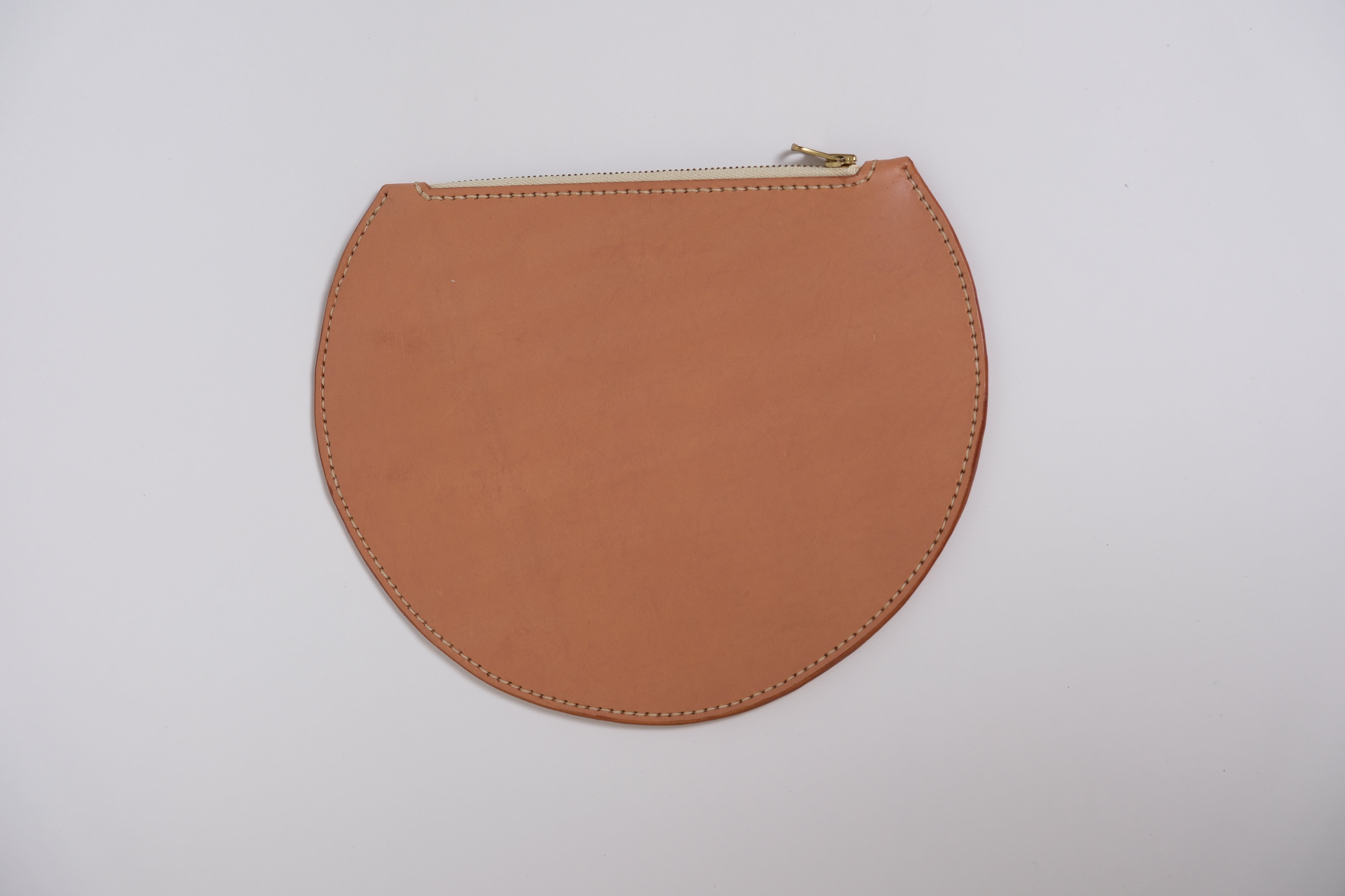 Circle Zip Pouch - Natural (2)