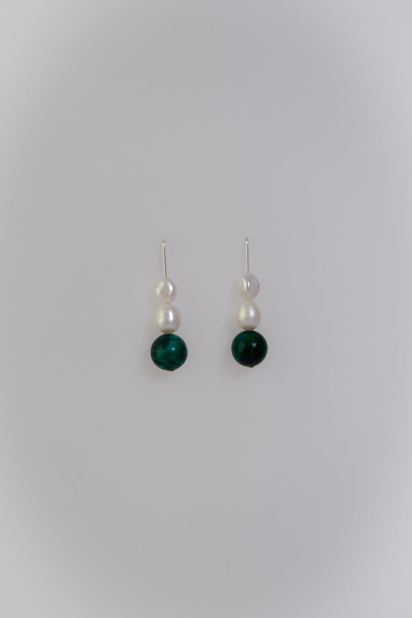 No. 31 Earrings - Green Jasper