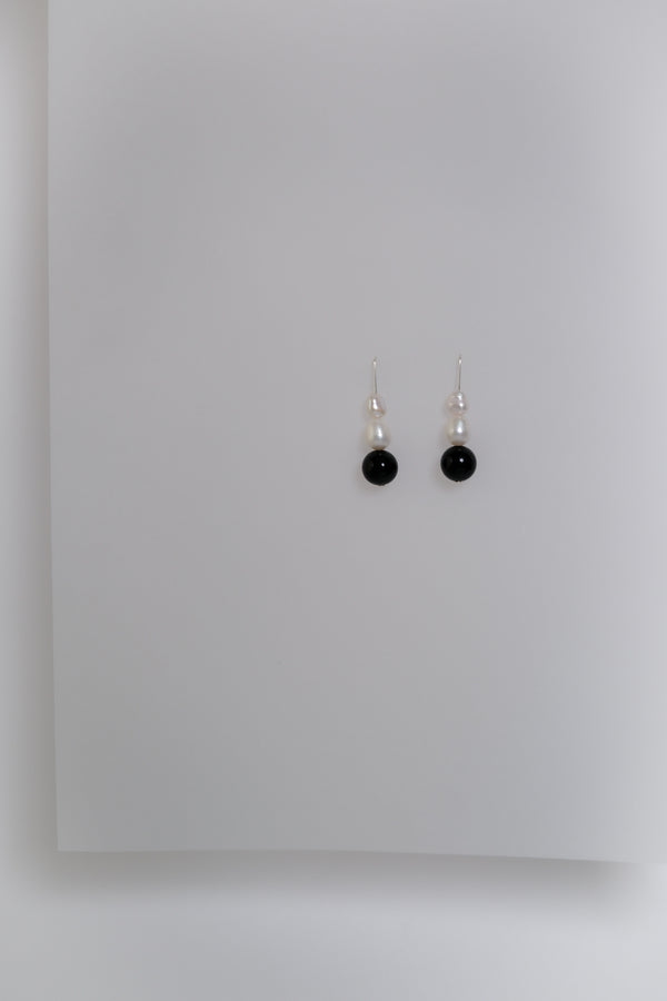 No. 31 Earrings - Onyx