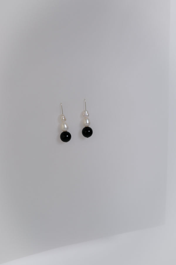 No. 31 Earrings - Onyx