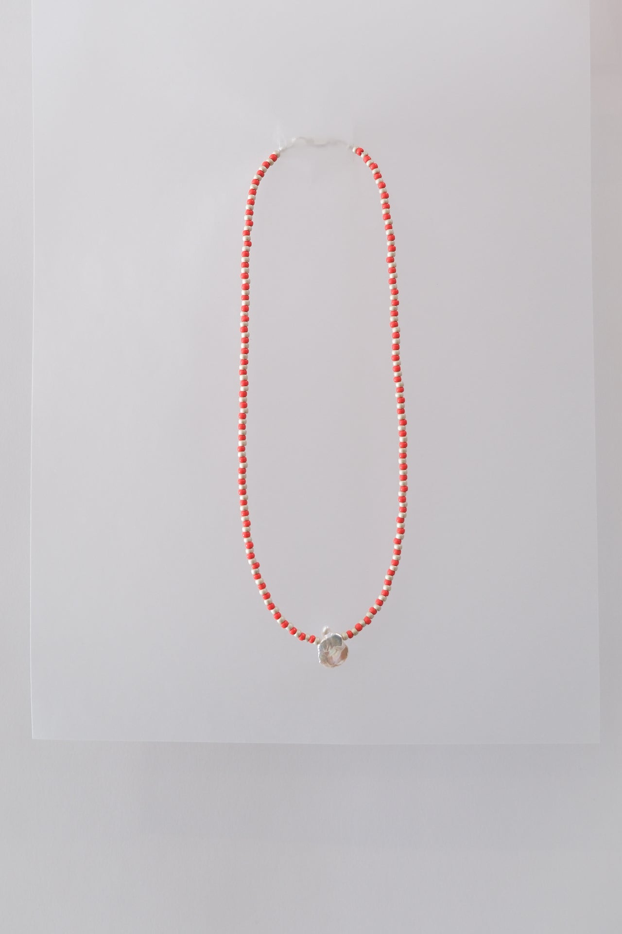 No.11 Necklace - Red/sand
