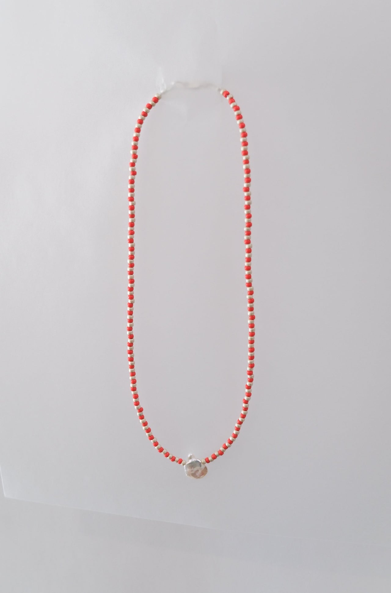 No.11 Necklace - Red/sand