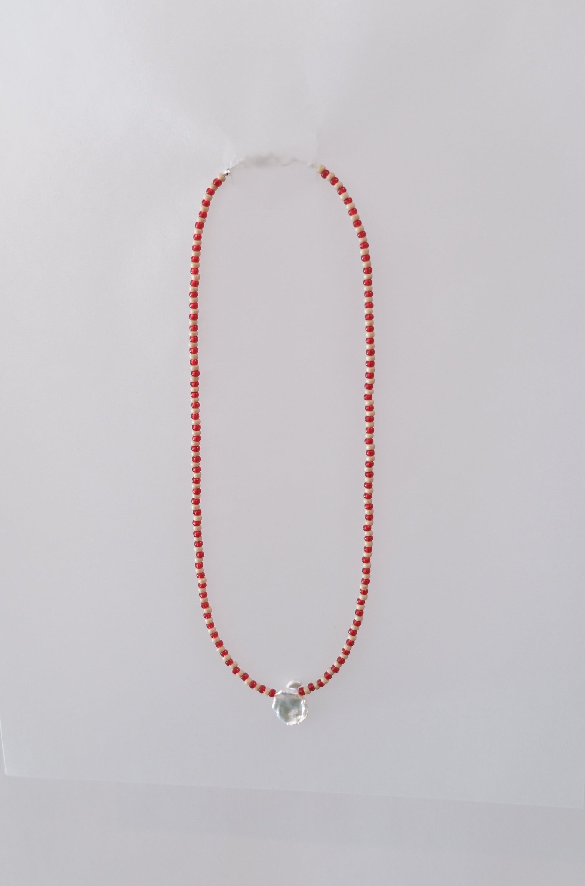 No.11 Necklace - Cherry/Sand