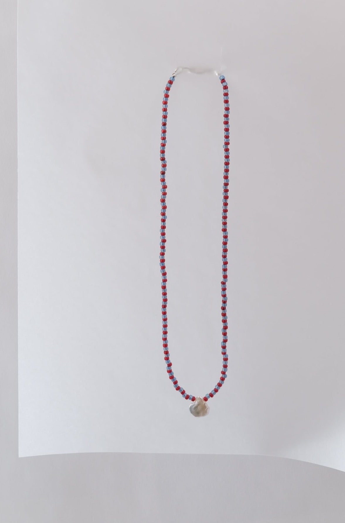 No.11 Necklace - Cherry /blue