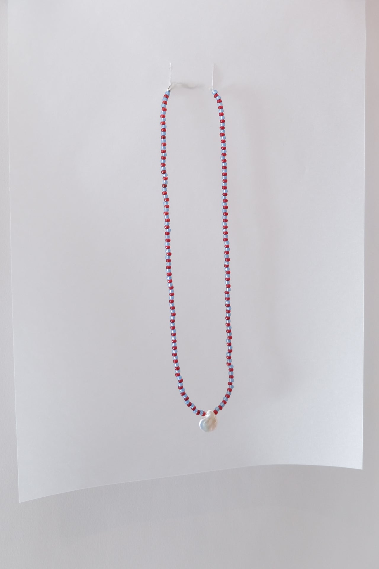 No.11 Necklace - Cherry /blue