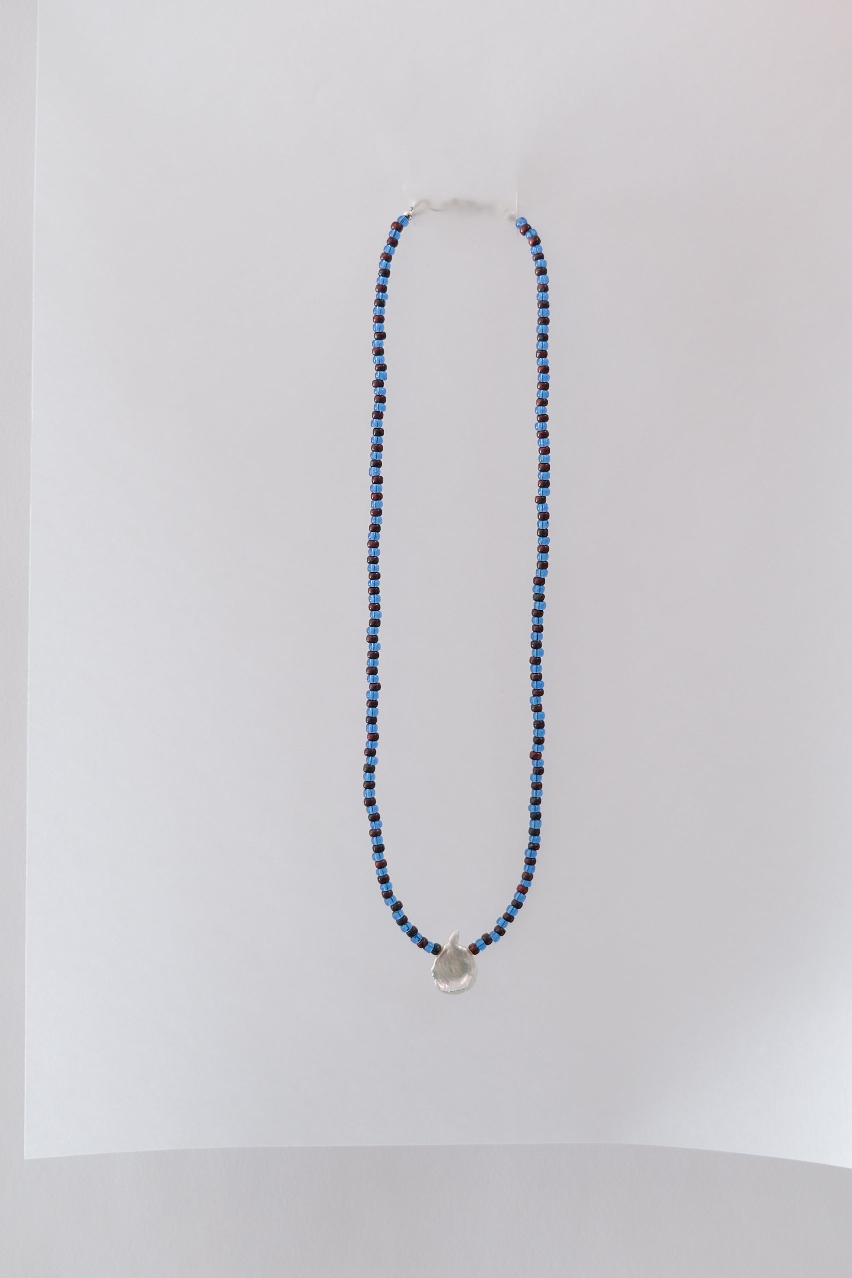 No.11 Necklace - Burgundy/blue