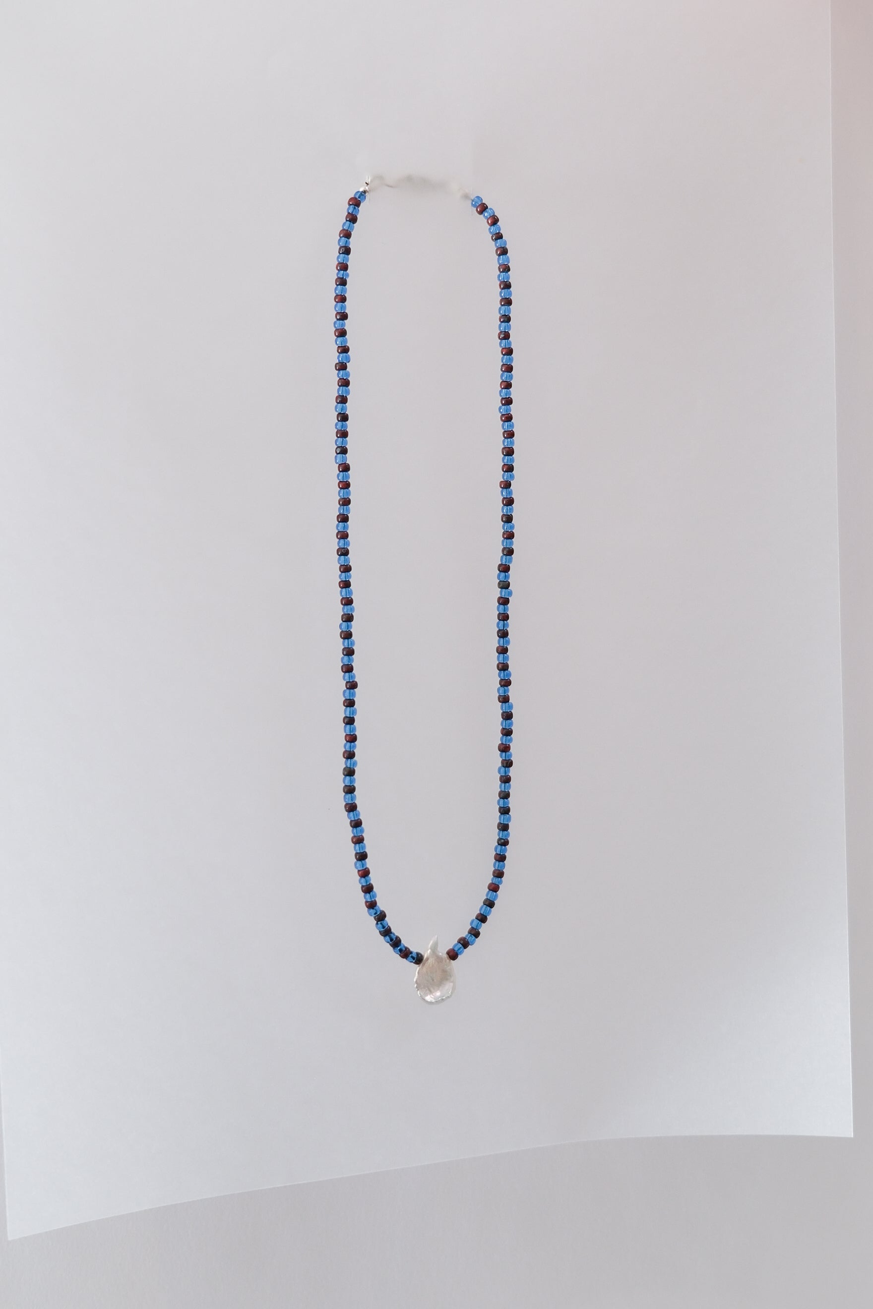 No.11 Necklace - Burgundy/blue