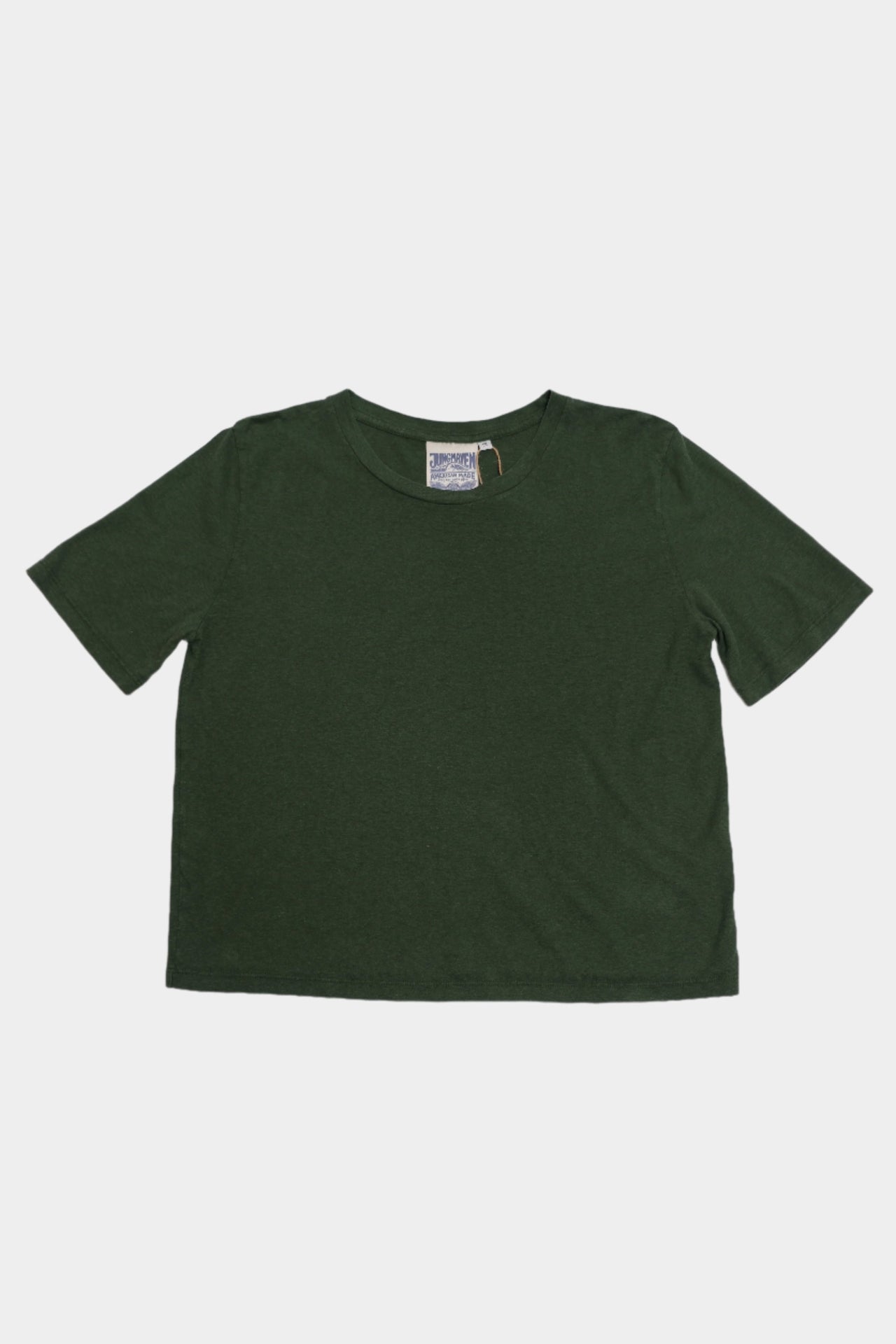 Silverlake Cropped tee - Hunter Green - Jungmaven