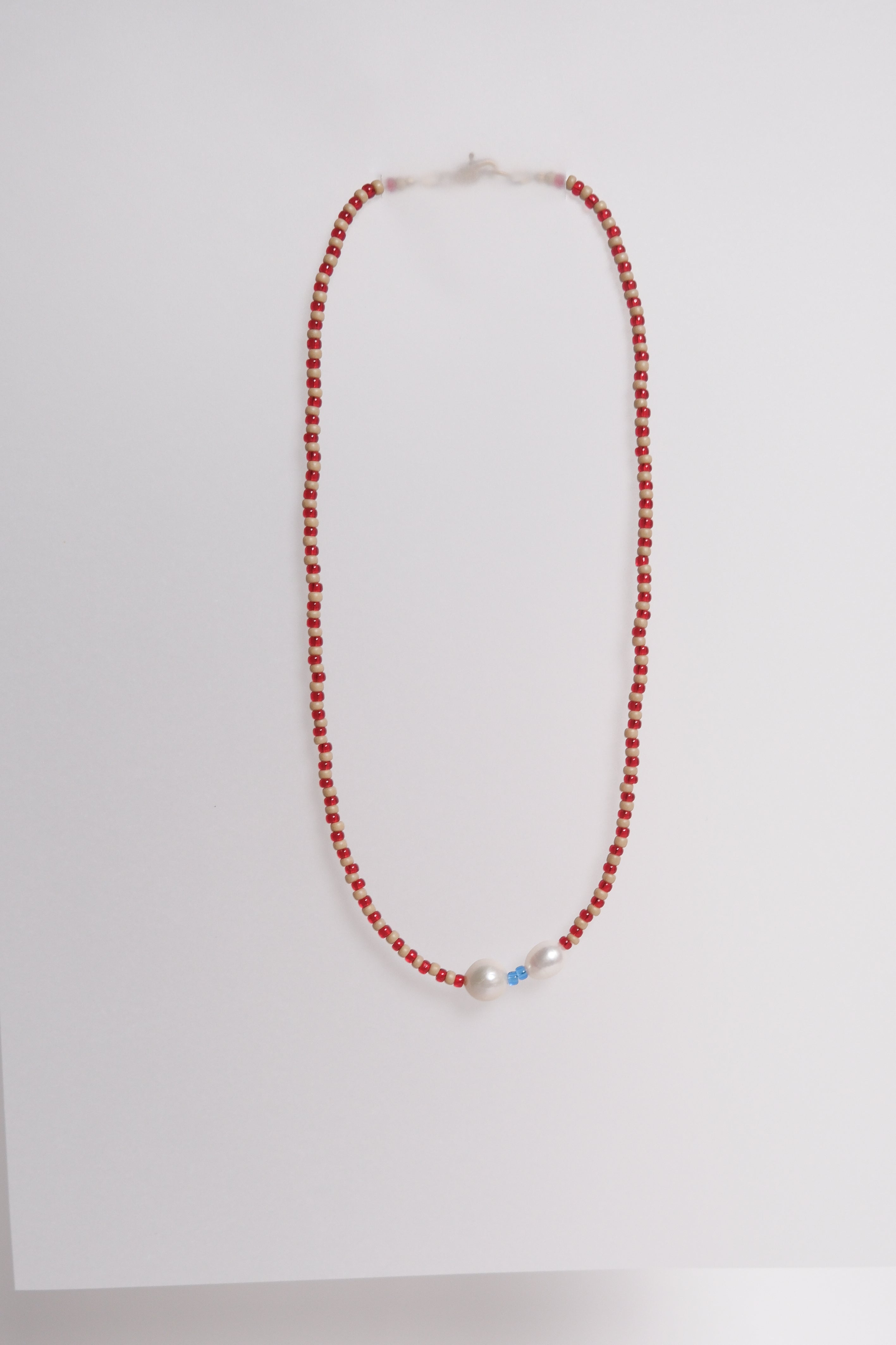 No. 12 Necklace - Cherry/Sand