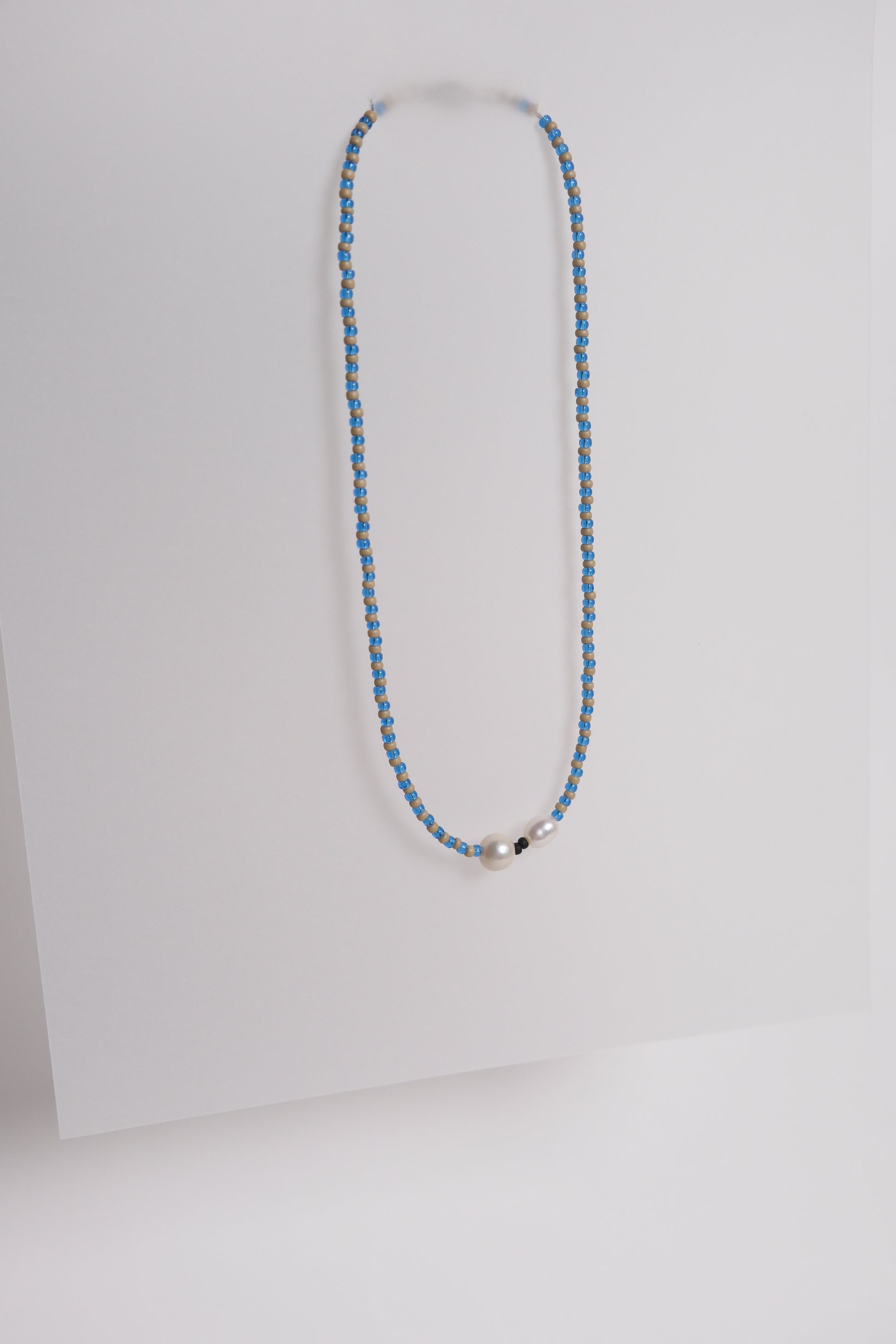No. 12 Necklace - Blue/Sand