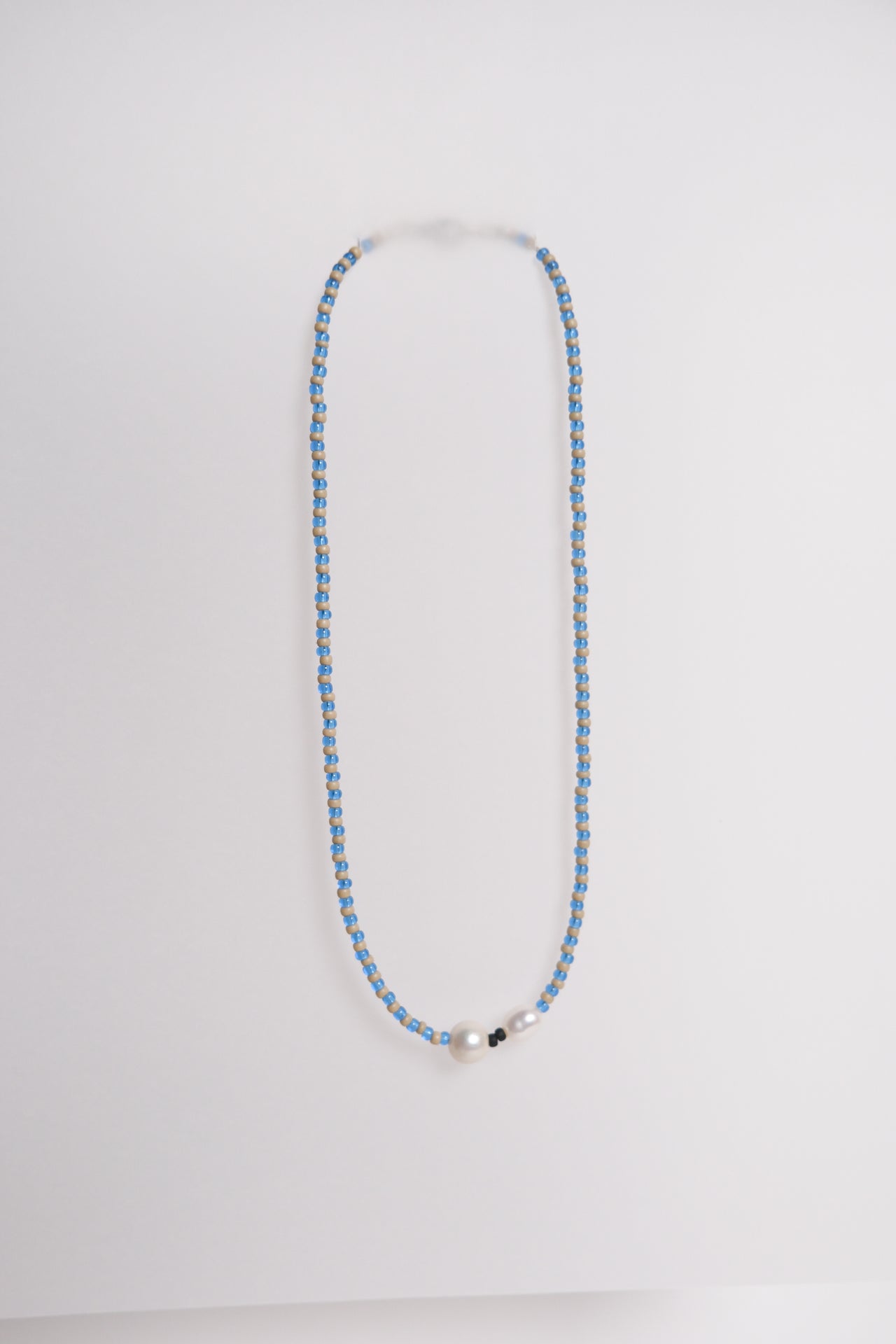 No. 12 Necklace - Blue/Sand
